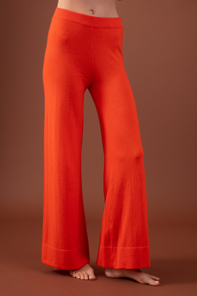 Westside in kasjmier dames - oranje - Mahogany