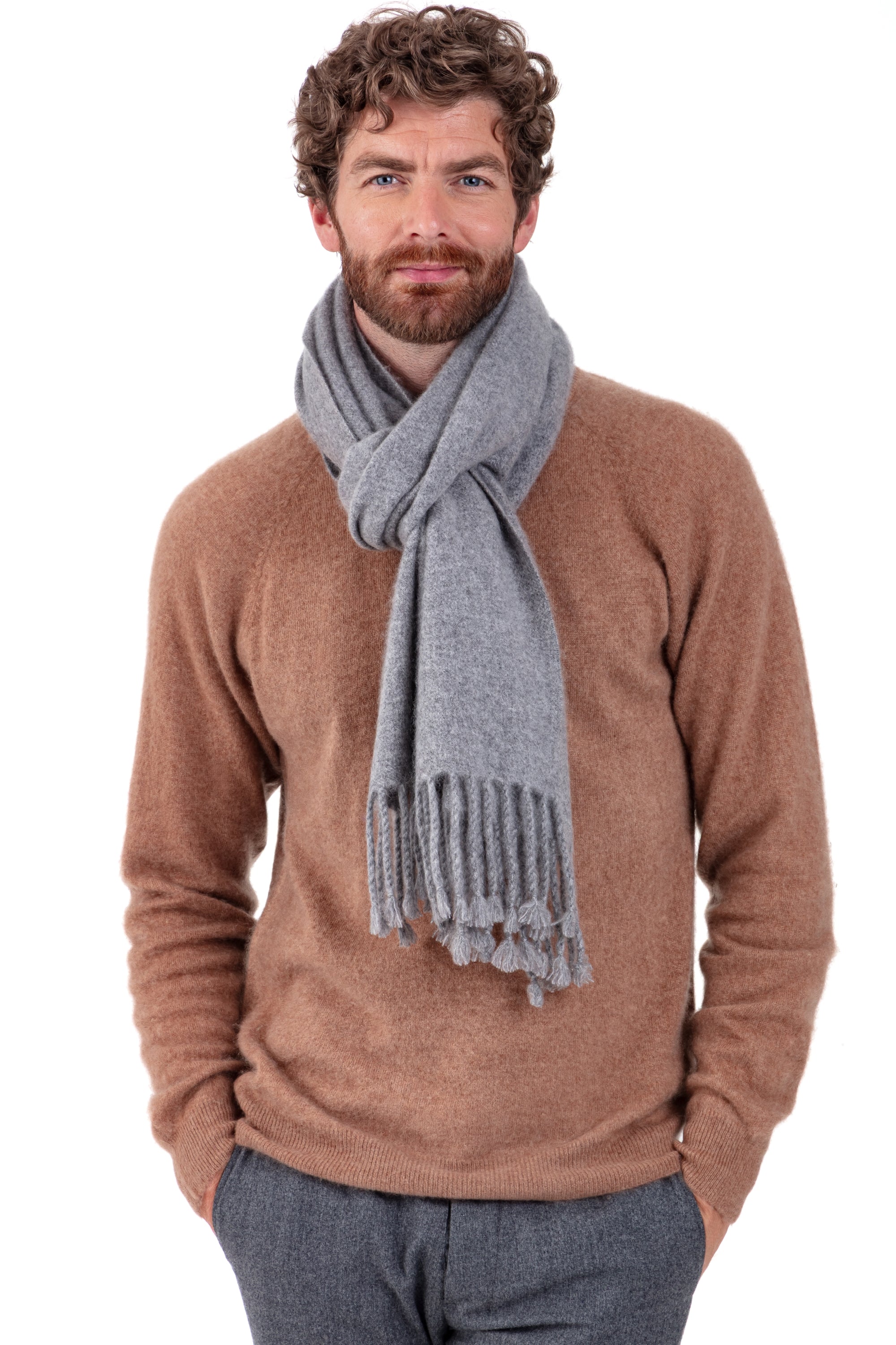 Portovecchio in cocoon gemengd kasjmier - grey - Mahogany