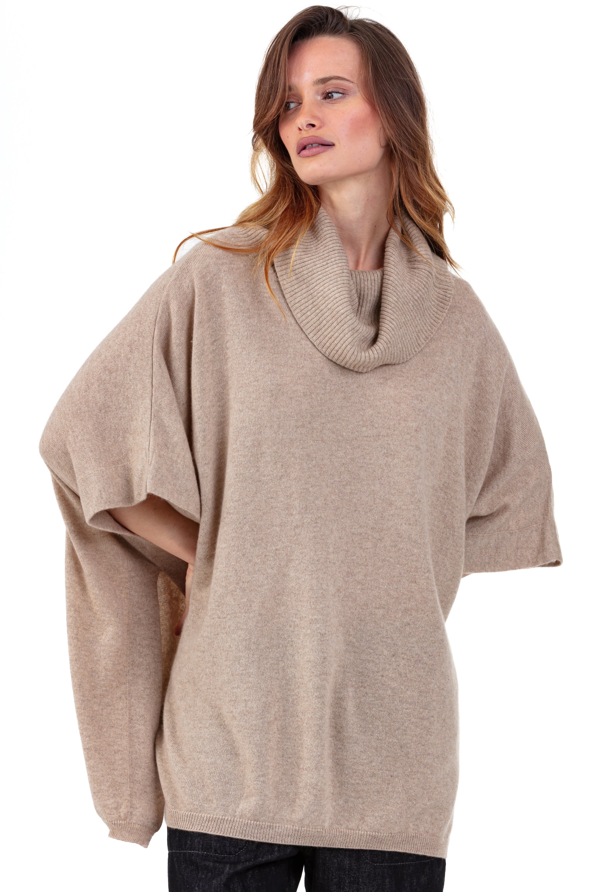 Roma in kasjmier dames - natural stone - Mahogany