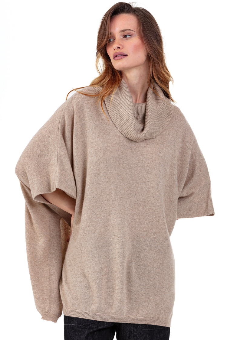 Roma in kasjmier dames - natural stone - Mahogany