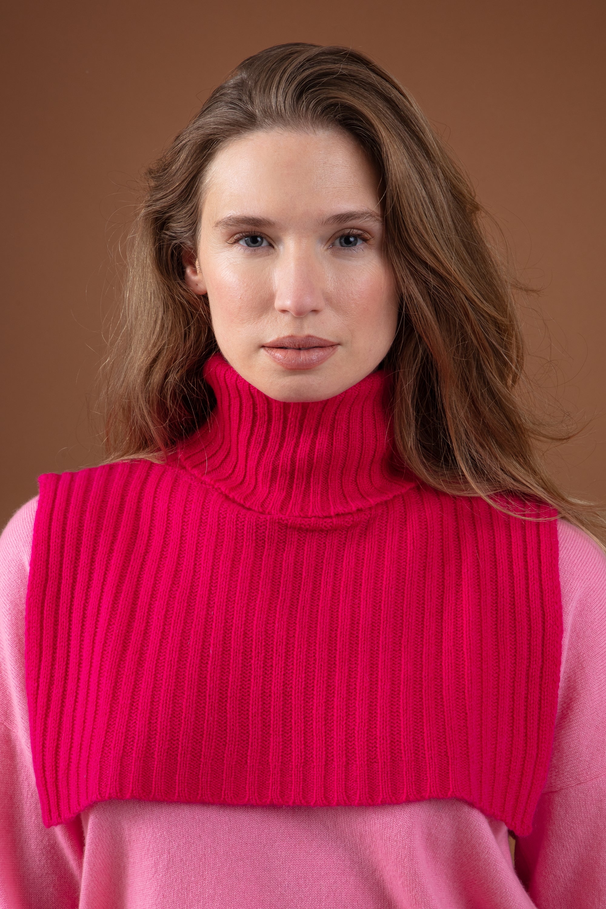Rolls in kasjmier dames - lipstick - Mahogany