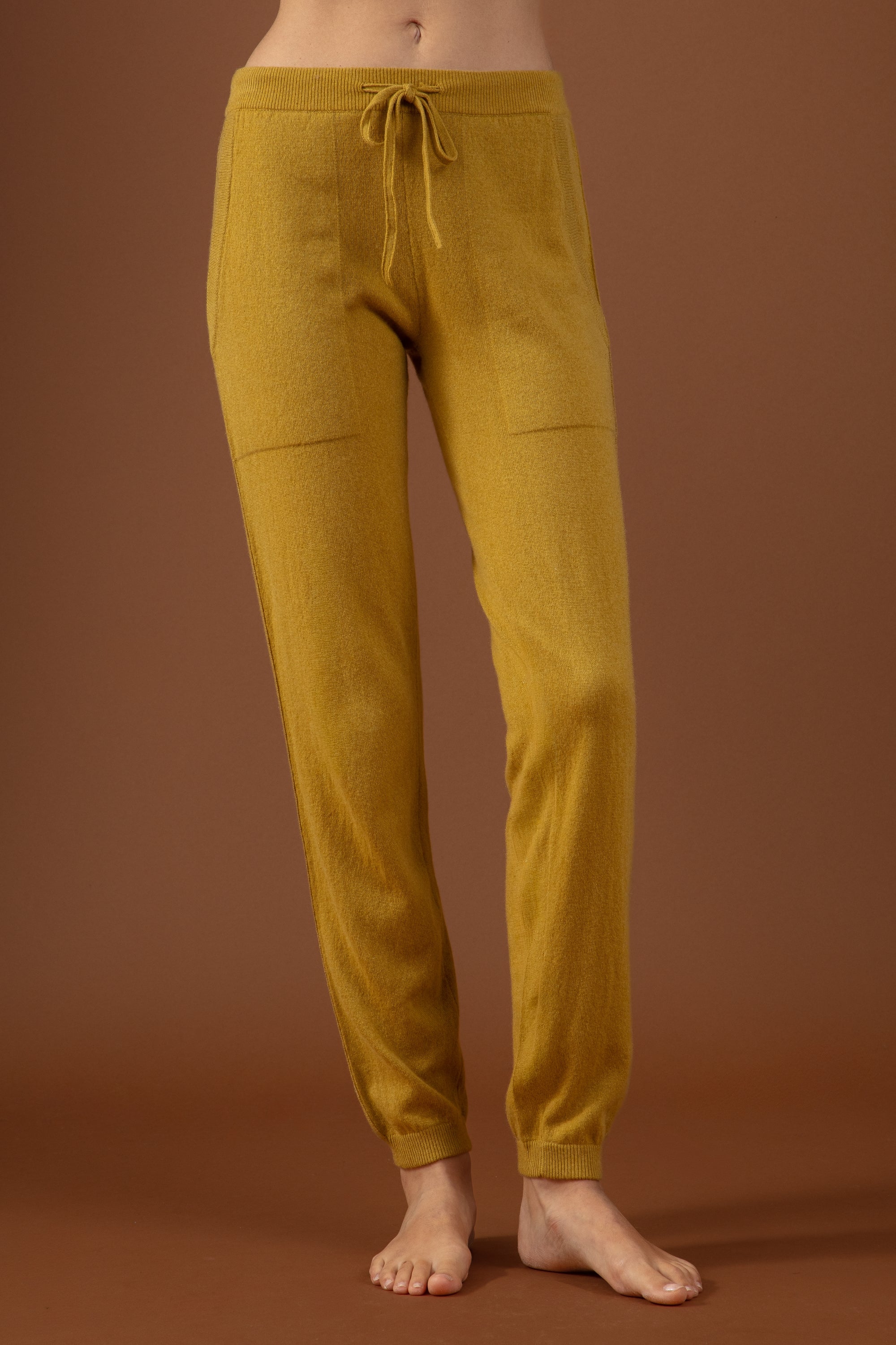 Kasjmieren broek, 100% kasjmier, dames, fijn, , Mahogany