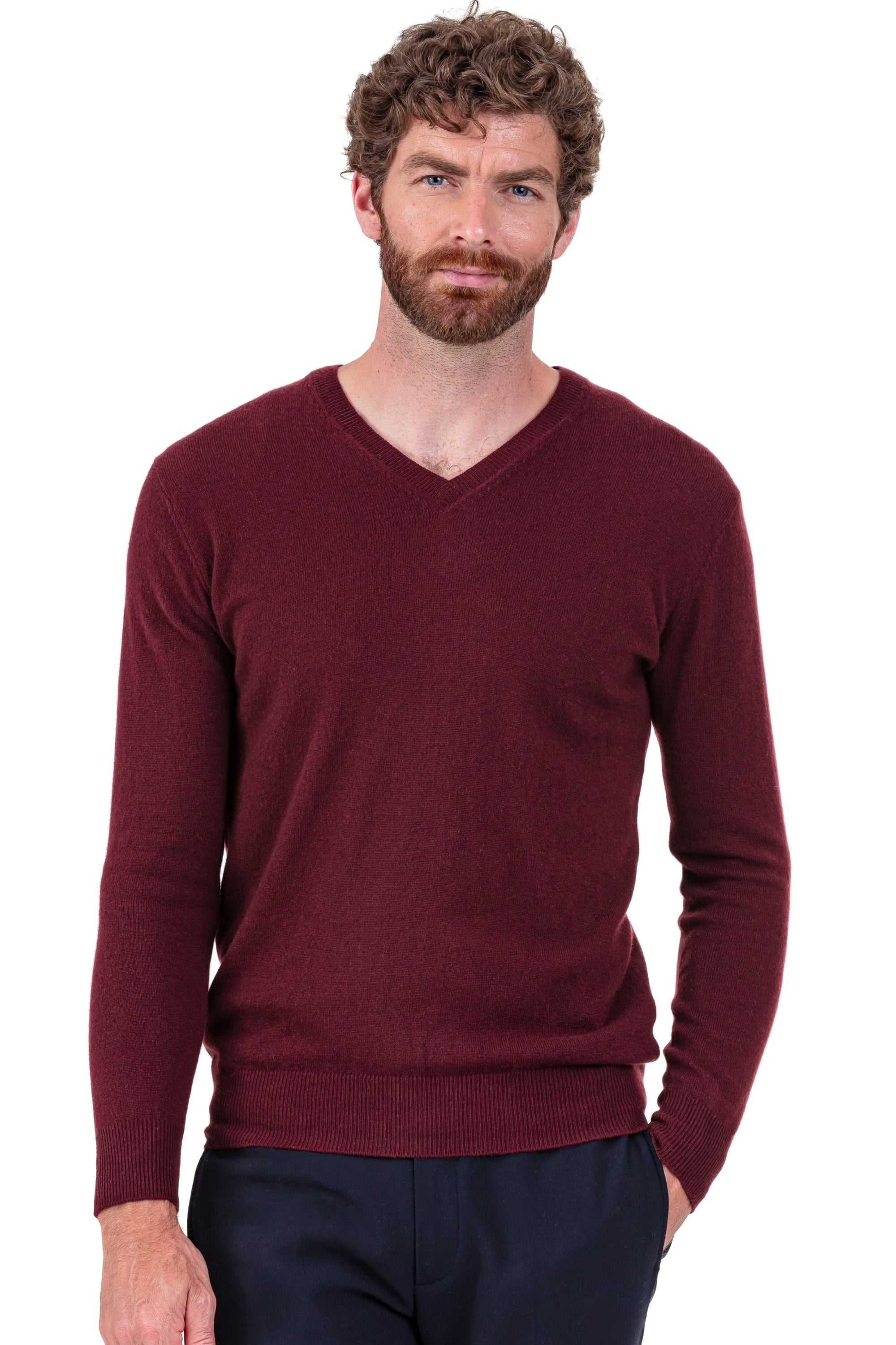 Tor in kasjmier heren - deep violet - Mahogany