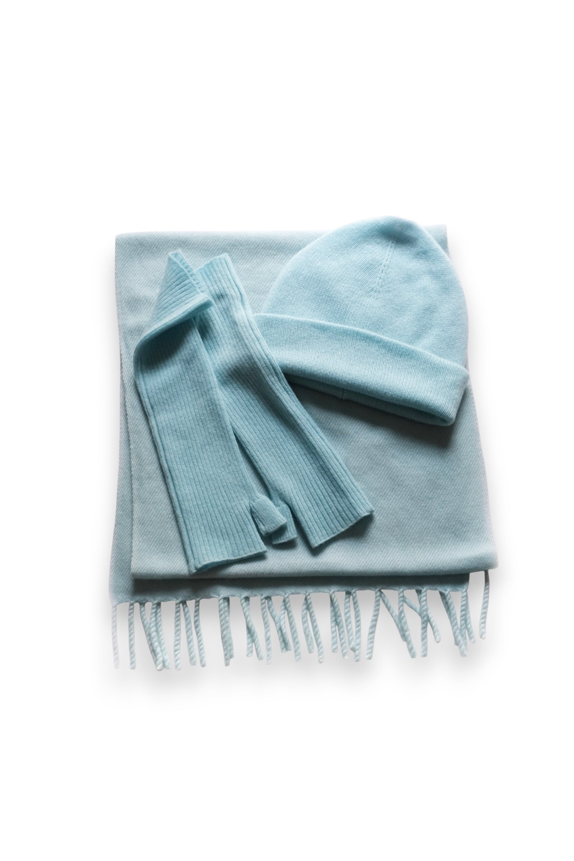Winter set W in kasjmier voor dames - toermalijn - Mahogany