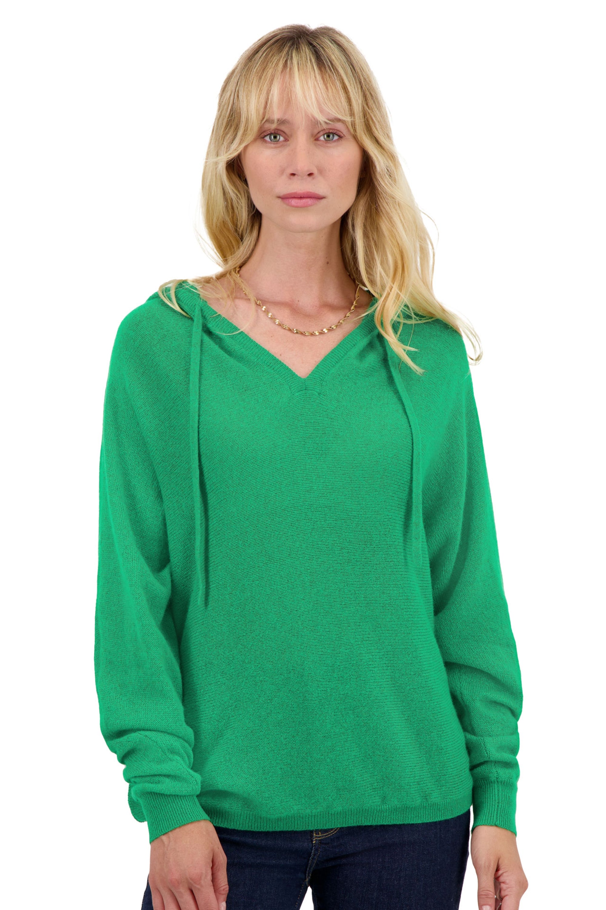 Oman in kasjmier dames - new green - Mahogany