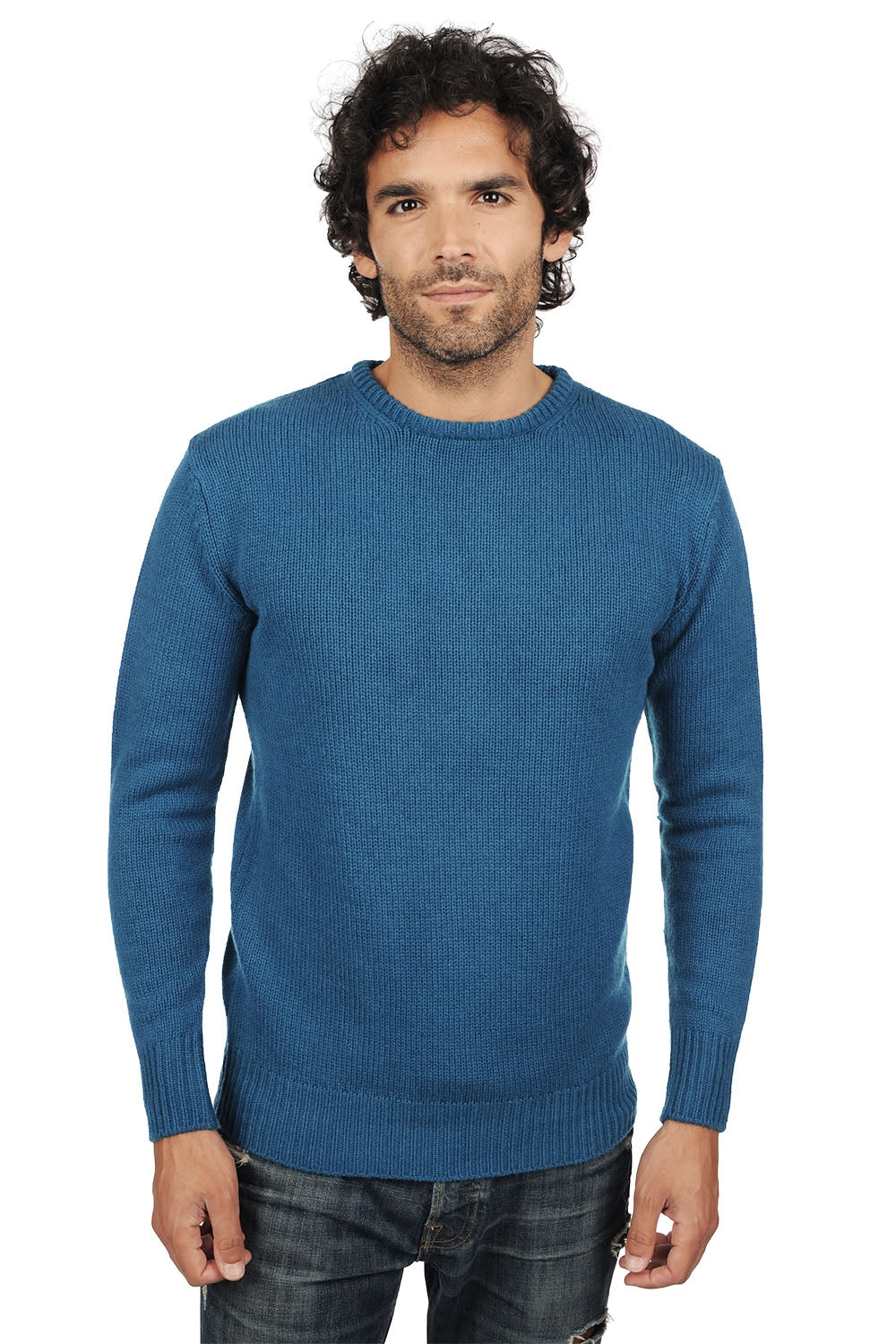 Bilal in kasjmier heren - bleu canard - Mahogany