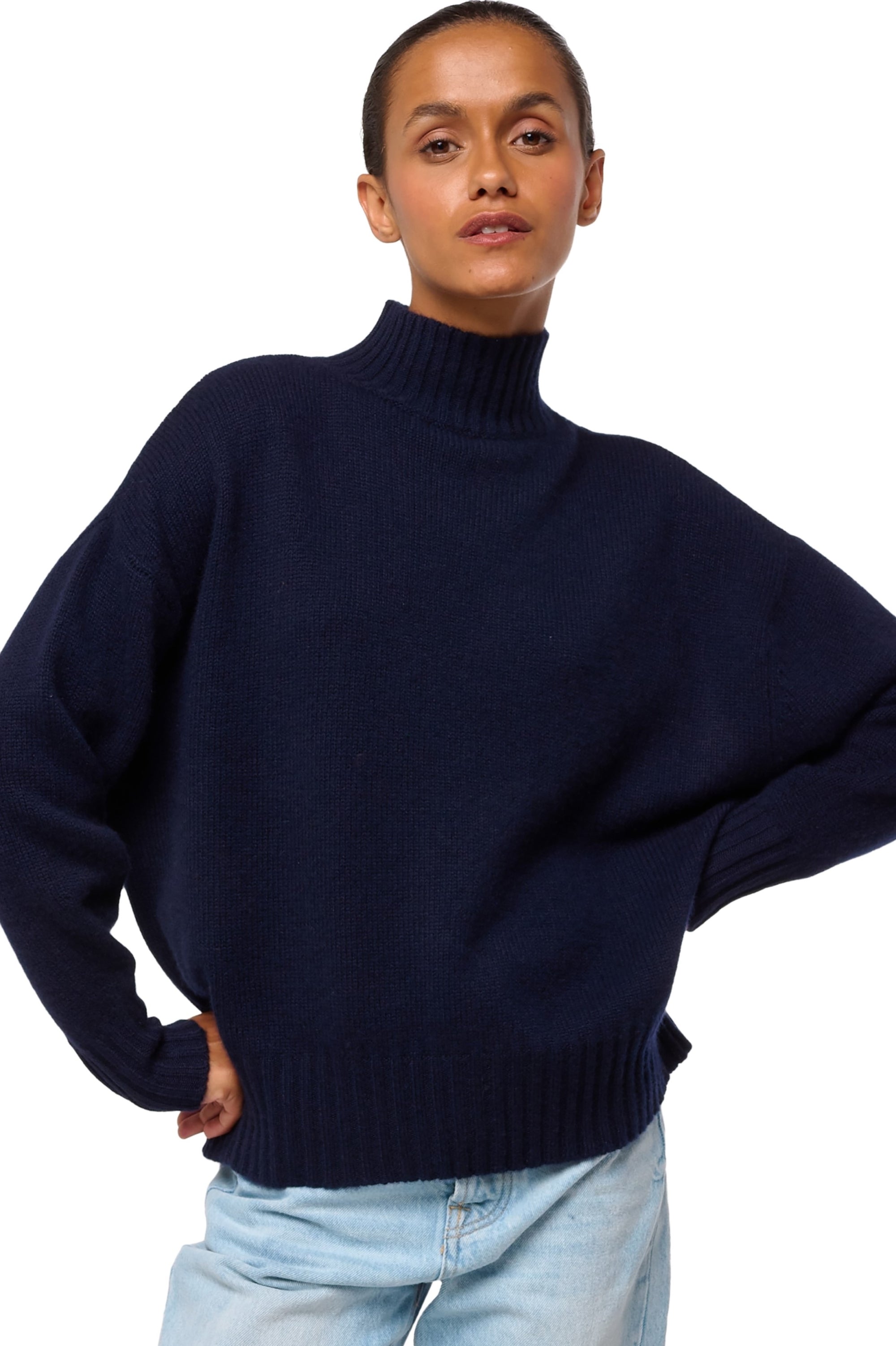 Daniella en cachemire femme - marine foncé - Mahogany