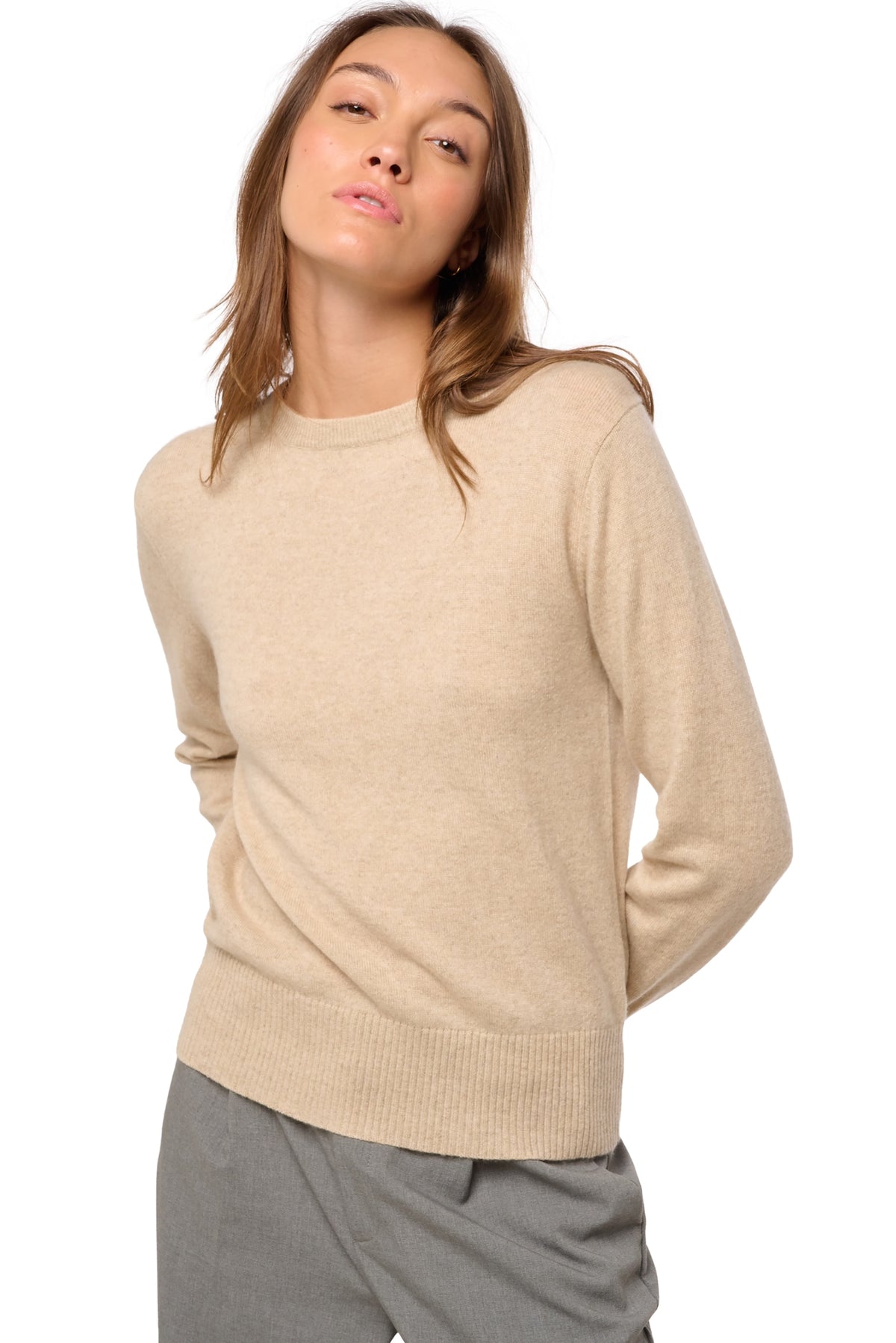 Daria in kasjmier dames - Weergave 1 - natural winter dawn - Mahogany