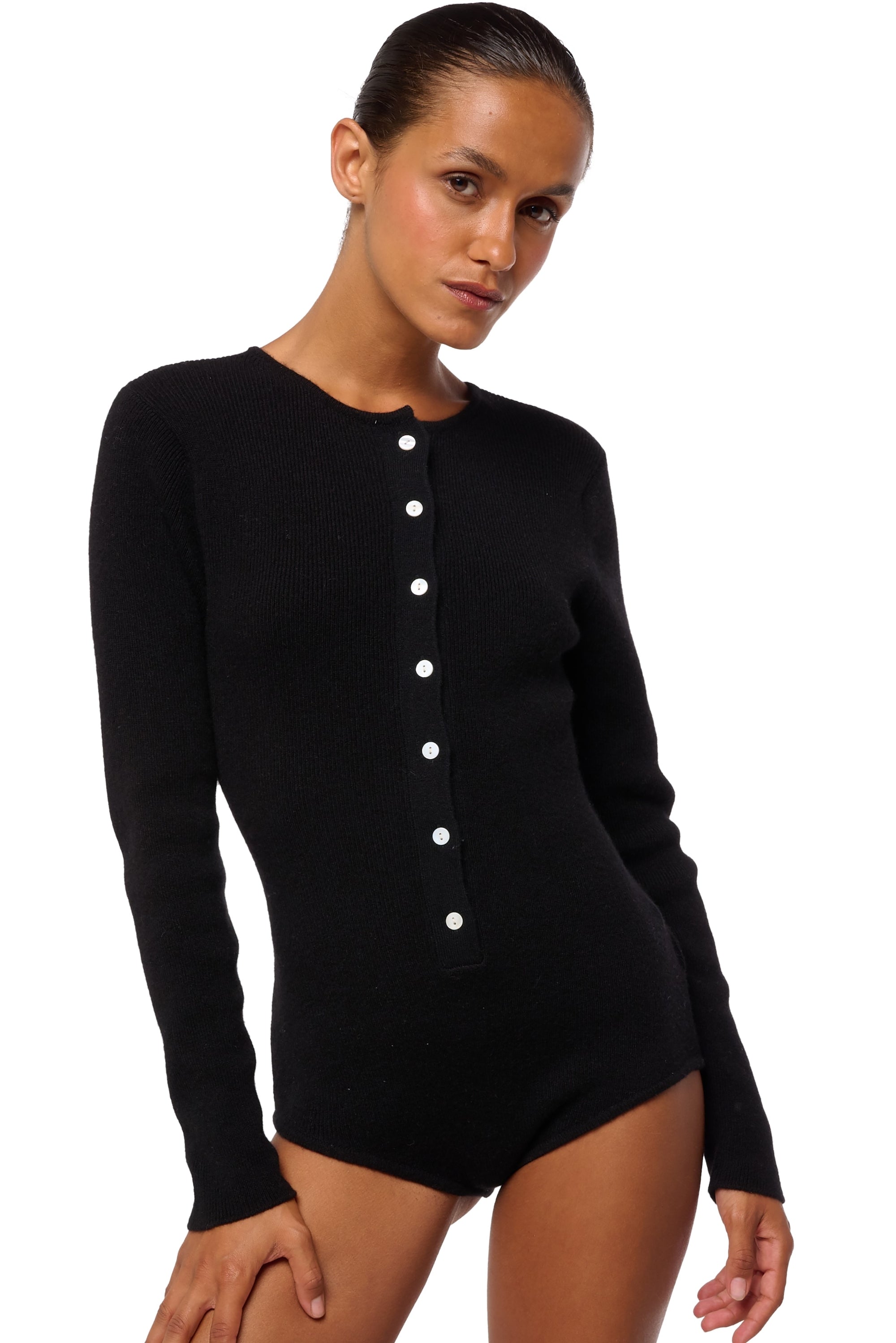 Deedee in kasjmier dames - zwart - Mahogany