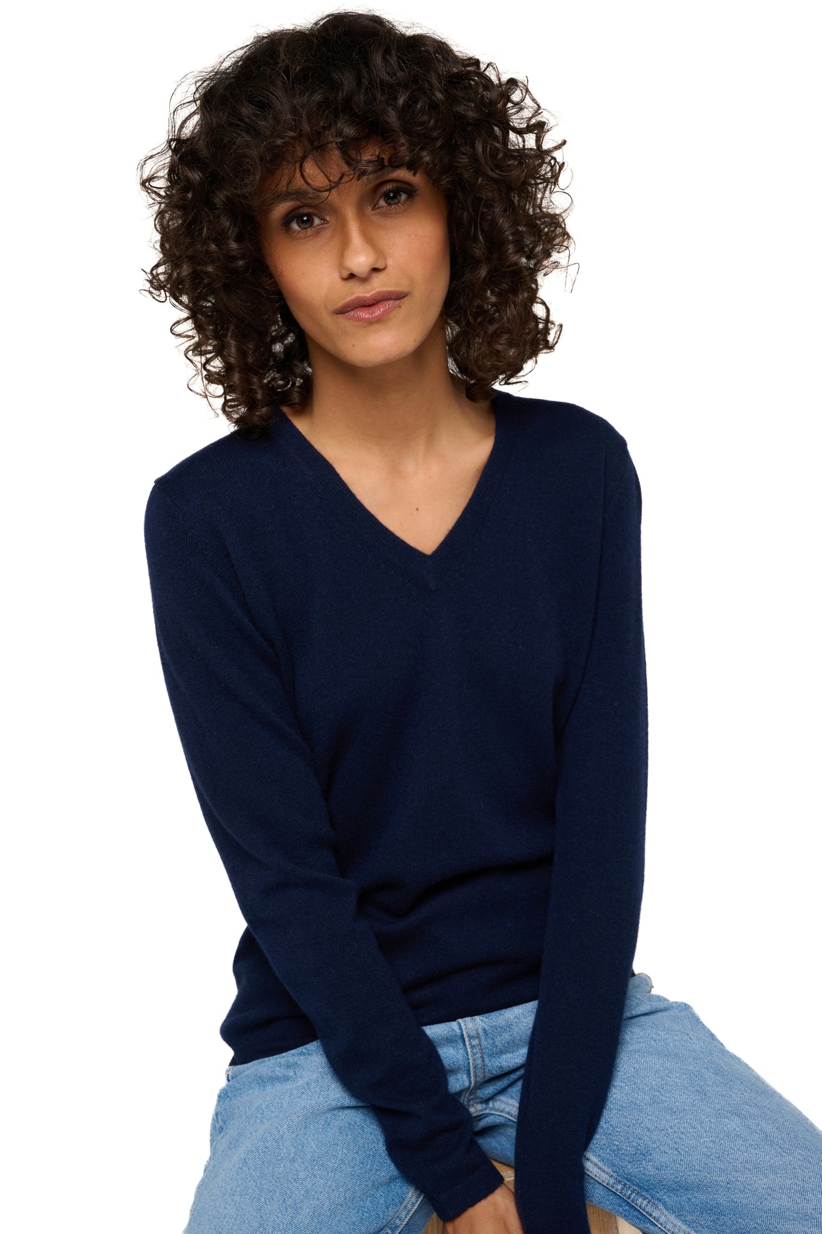 Emma in kasjmier dames - Weergave 1 - donkerblauw - Mahogany