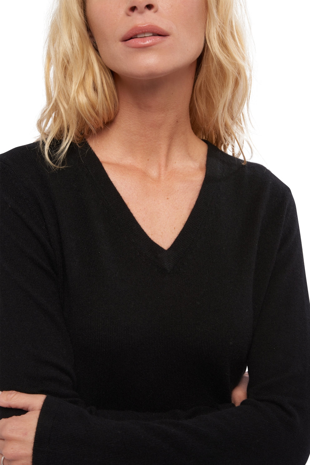 Emma in kasjmier dames - Weergave 2 - zwart - Mahogany