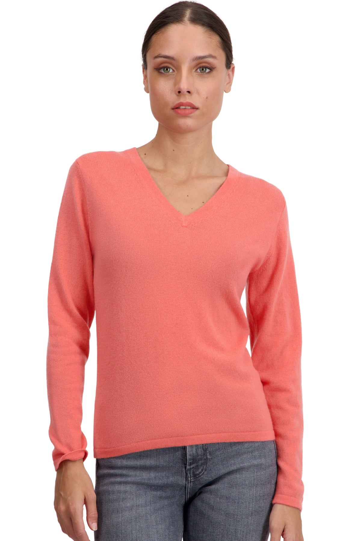 Emma in kasjmier dames - peach - Mahogany