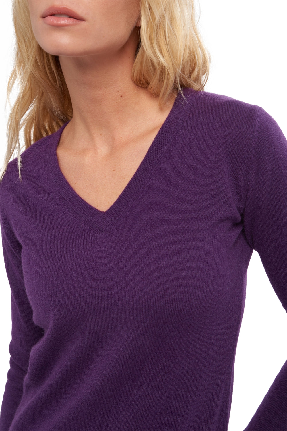 Emma in kasjmier dames - Weergave 1 - levendig violet - Mahogany