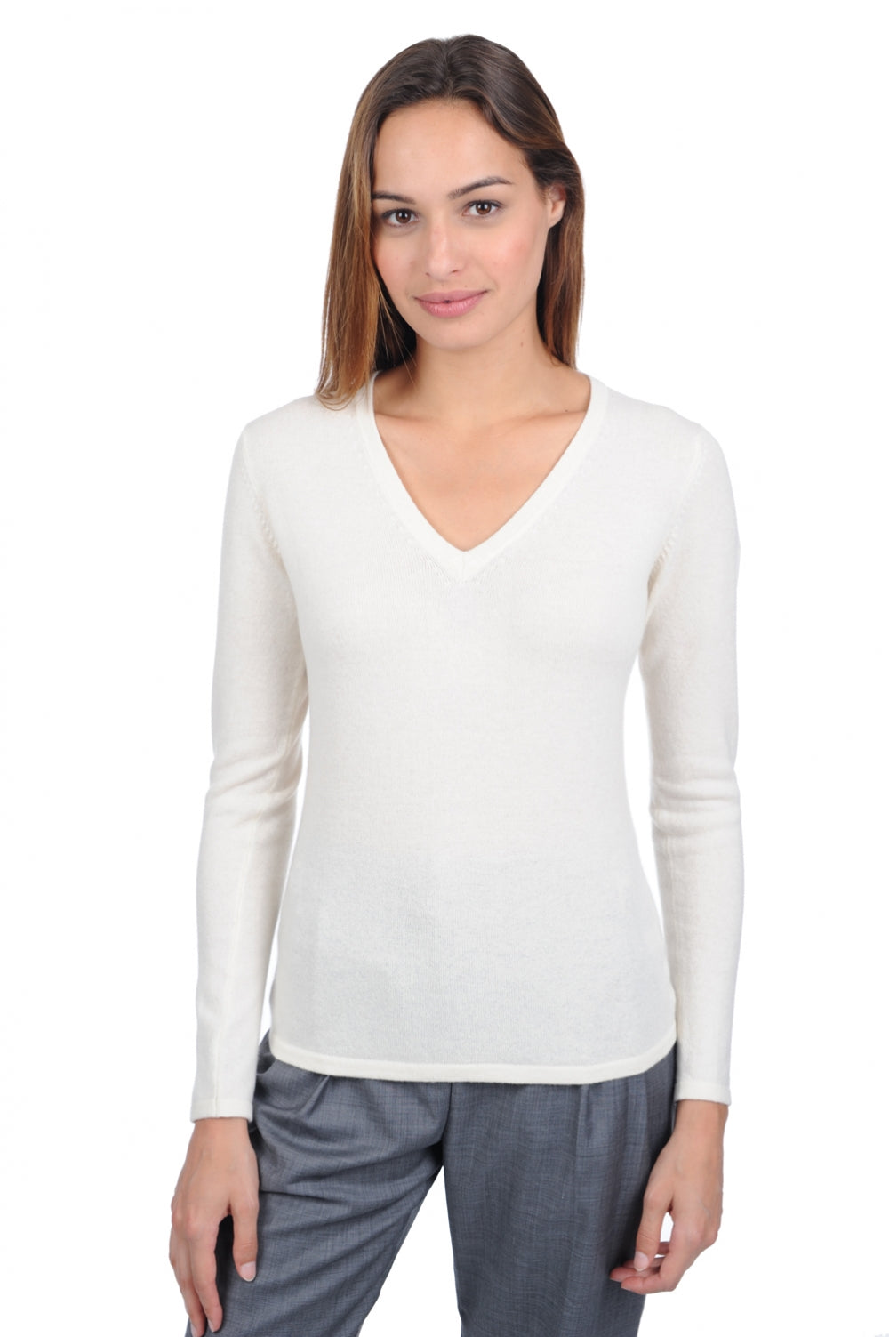 Emma Premium in kasjmier dames - tenzin natural - Mahogany