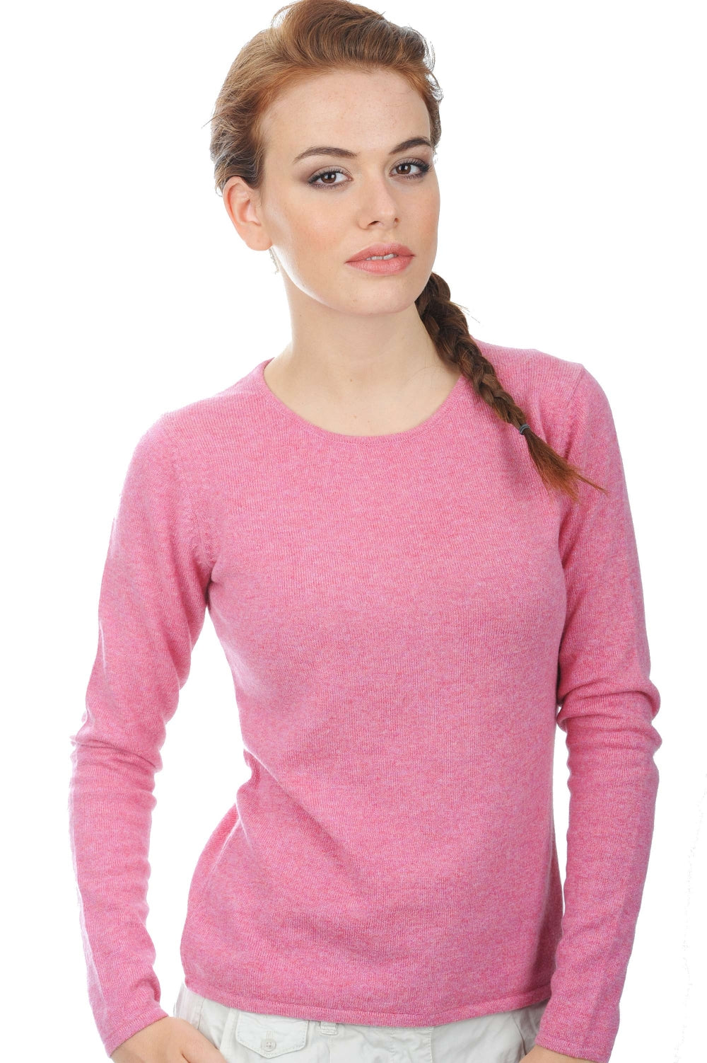 Line kasjmier damestrui - bubble gum - Mahogany