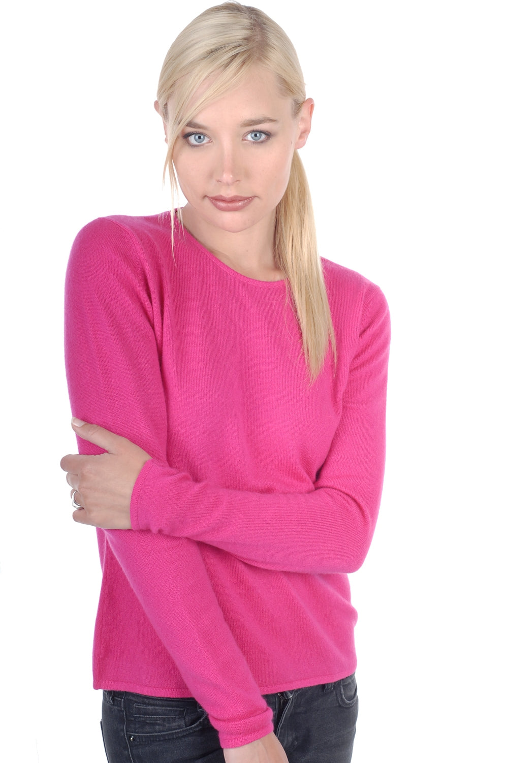 Line kasjmier damestrui - fuchsia - Mahogany
