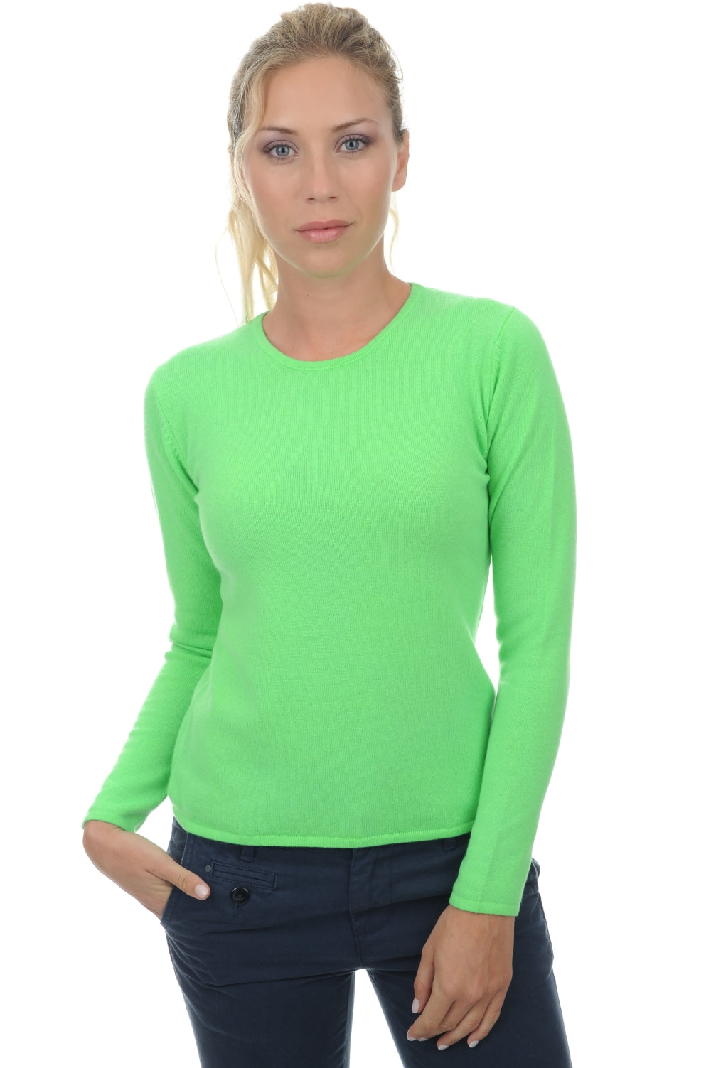 Line kasjmier damestrui - neon groen - Mahogany