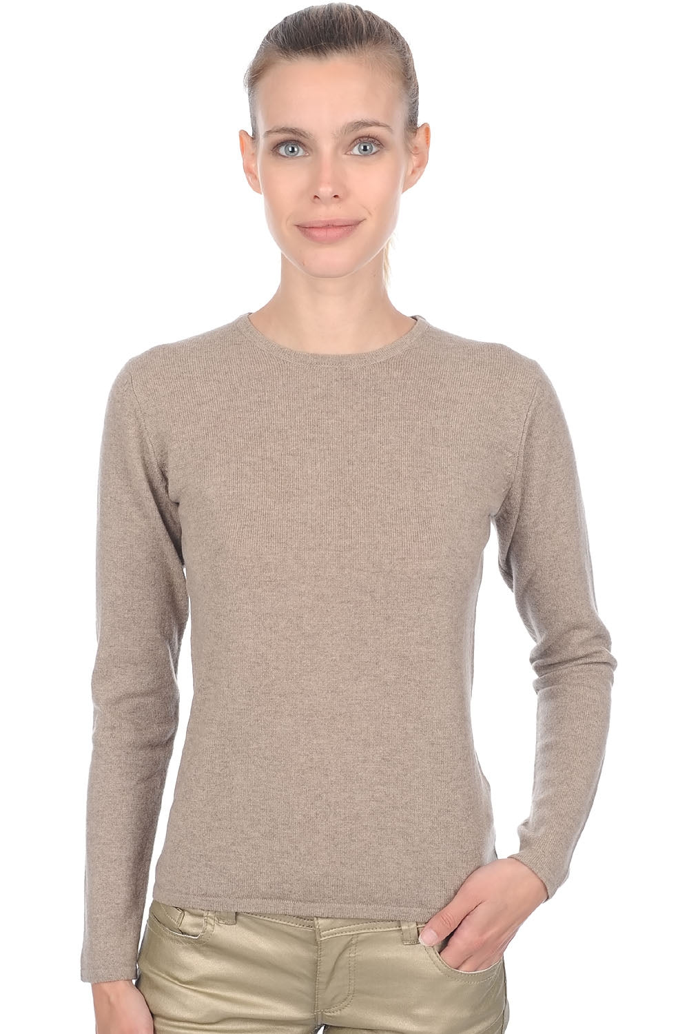 Line Premium in kasjmier dames - dolma natural - Mahogany