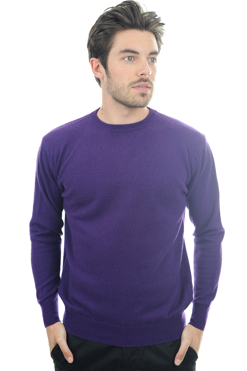 Nestor in kasjmier voor heren - levendig violet - Mahogany