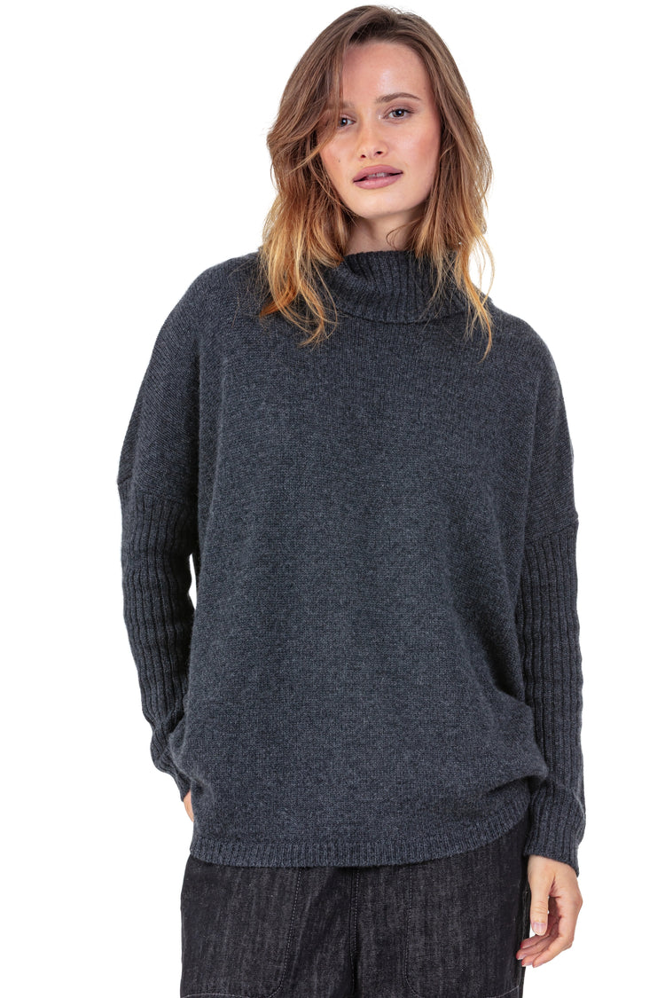 Paprikae in kasjmier dames - Weergave 3 - anthracite chiné - Mahogany