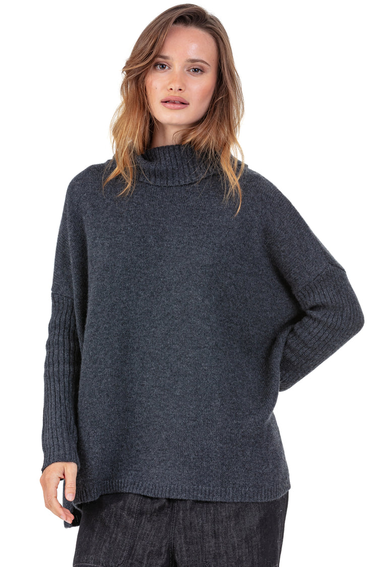 Paprikae in kasjmier dames - Weergave 1 - anthracite chiné - Mahogany
