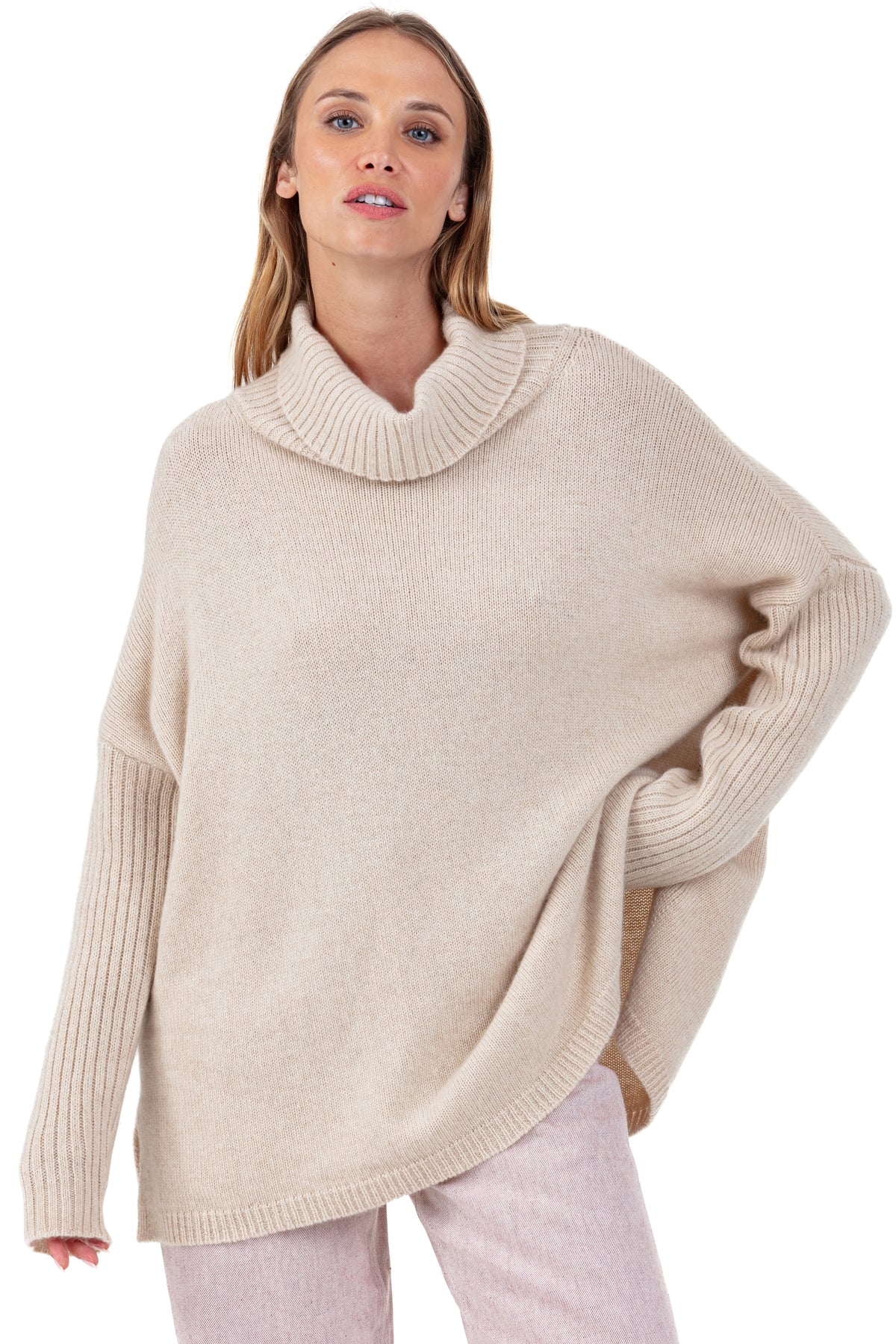 Paprikae kasjmier trui dames - natural beige - Mahogany