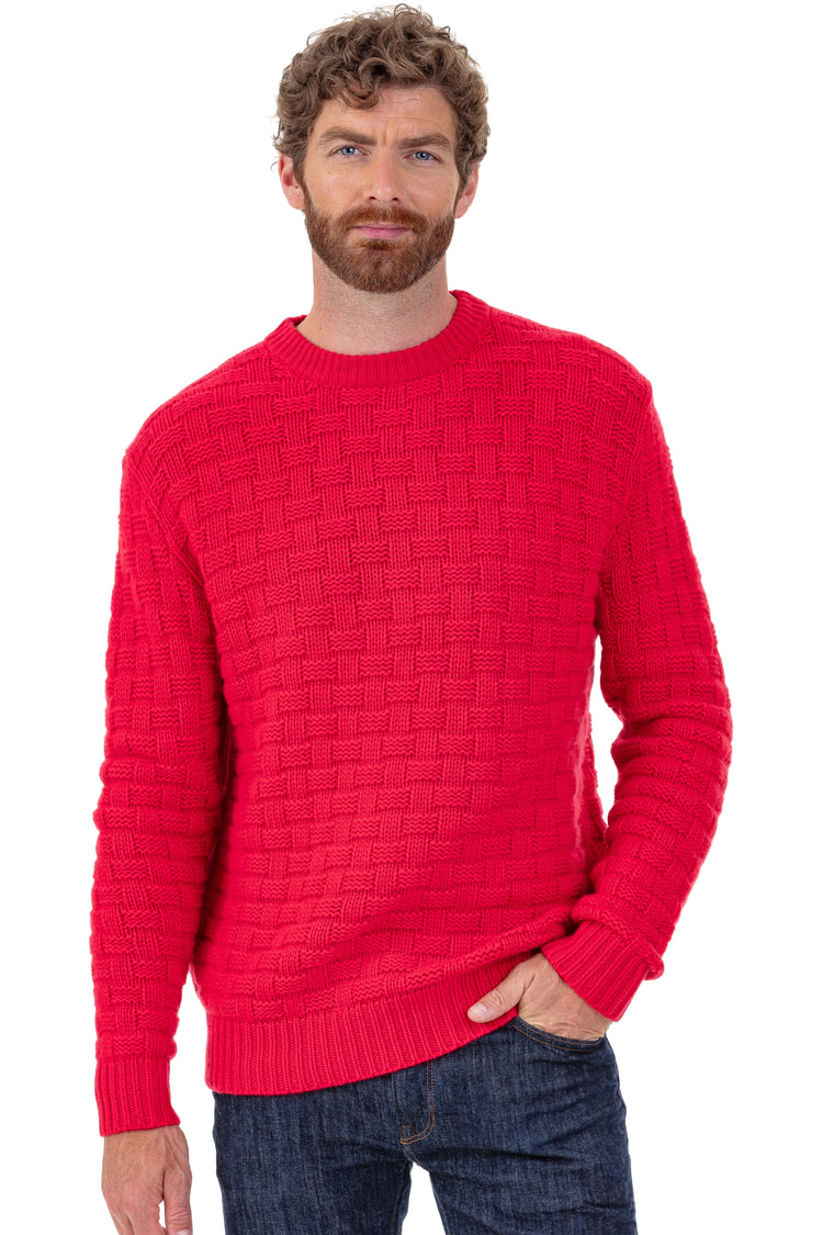 Pedro in kasjmier voor heren - rouge velours - Mahogany