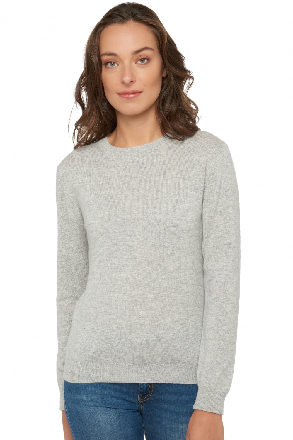 Raison in kasjmier dames - flanel gemêleerd - Mahogany
