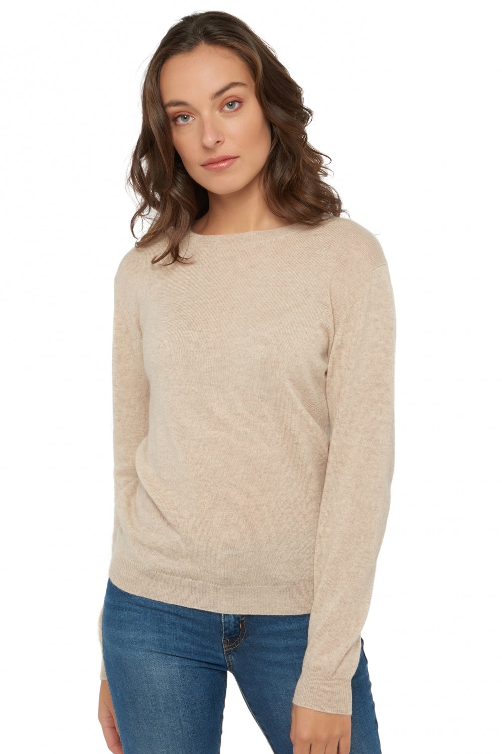 Raison in kasjmier dames - naturel beige - Mahogany