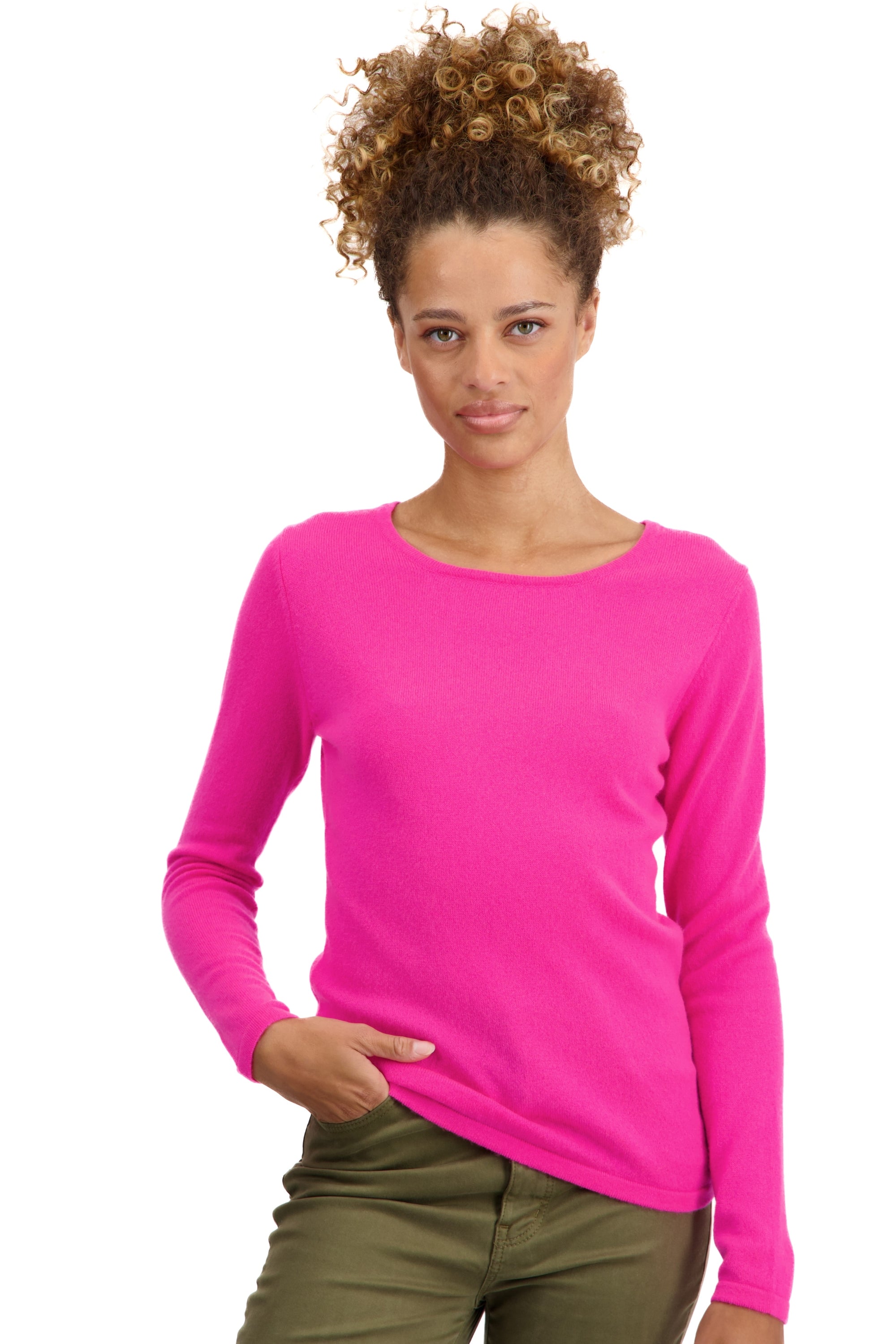 Solange in kasjmier dames - dayglo - Mahogany