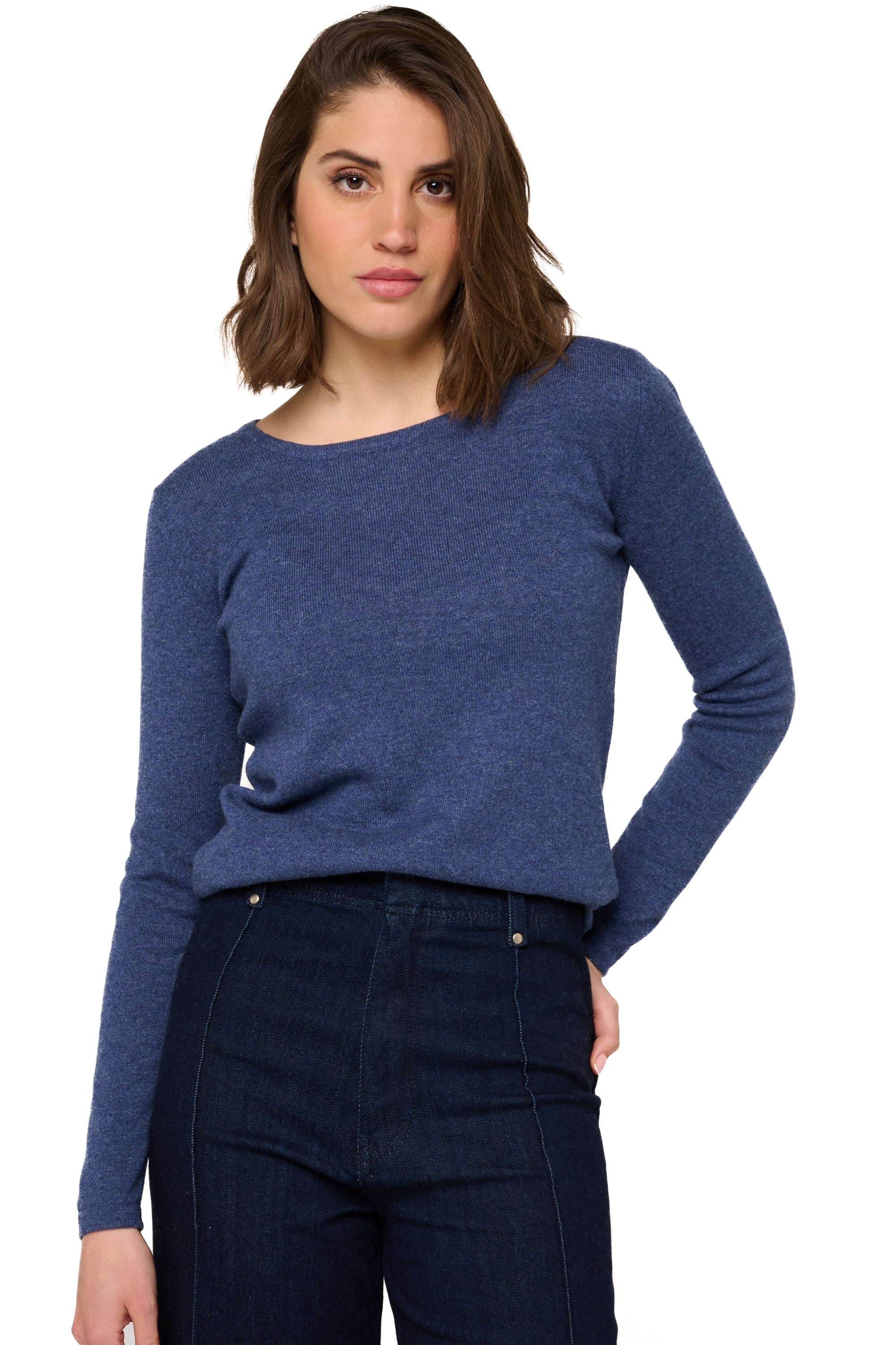 Solange in kasjmier dames - indigo - Mahogany