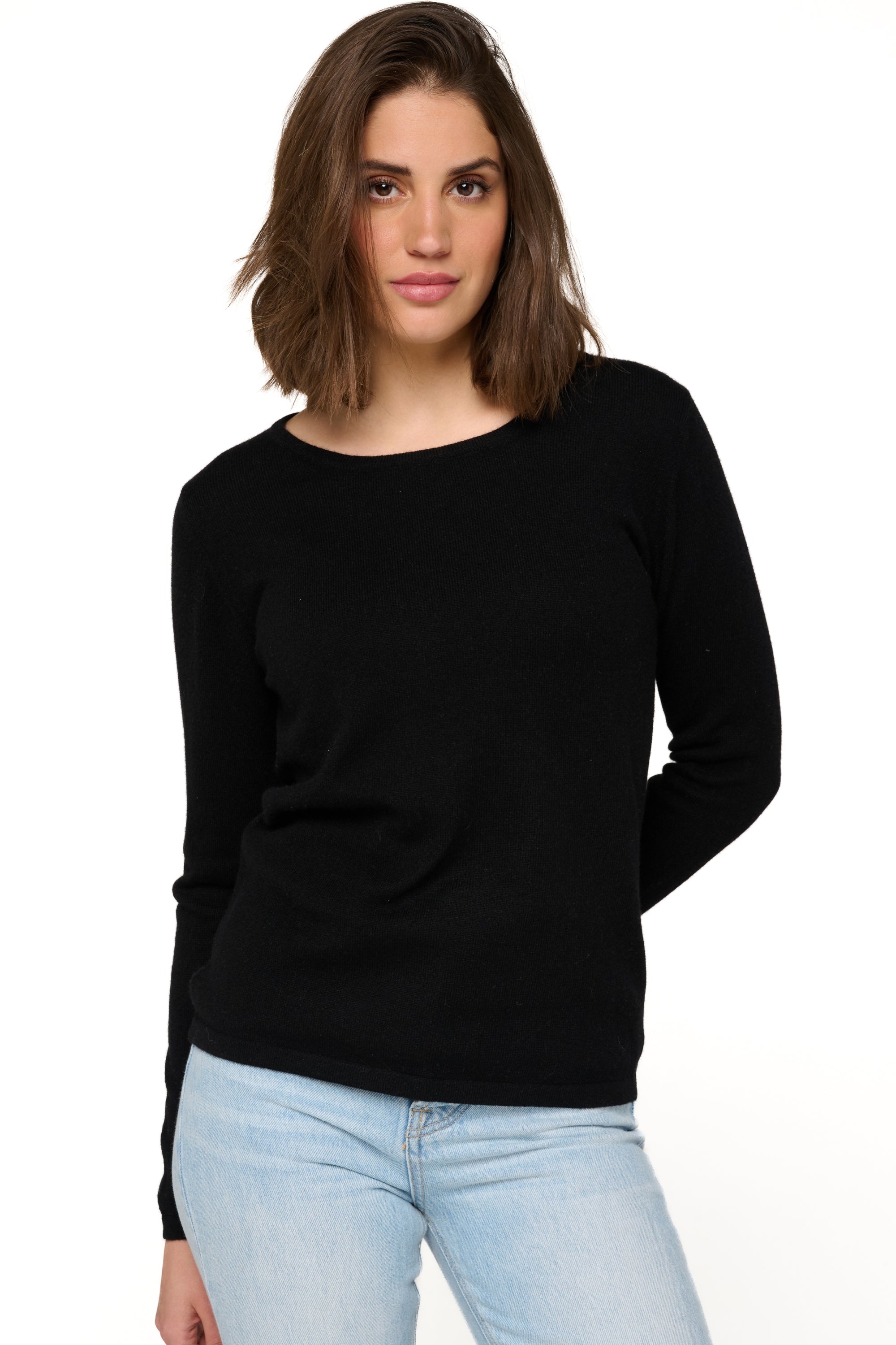 Solange in kasjmier dames - zwart - Mahogany