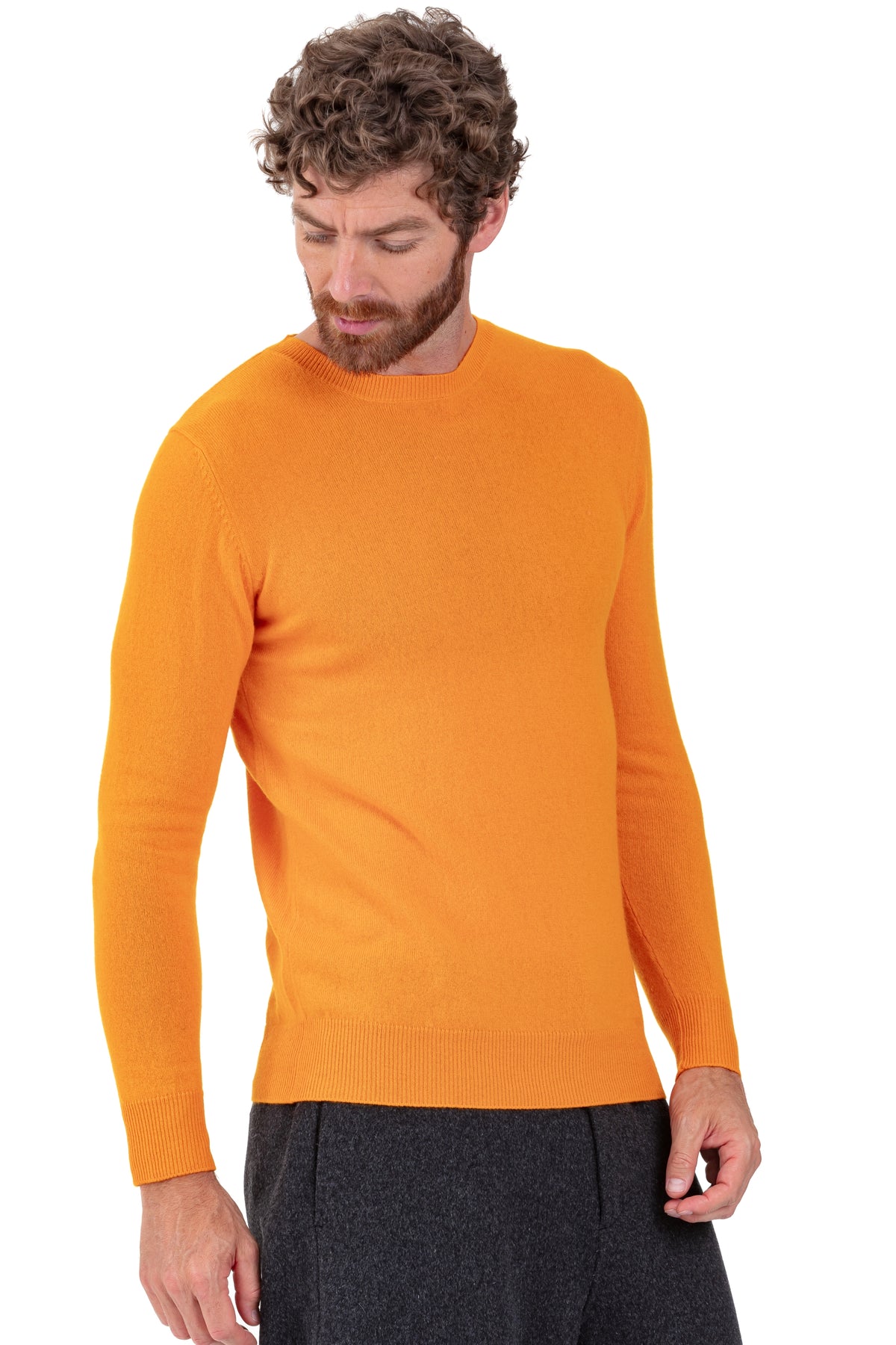 Tao in kasjmier heren - oranje - Mahogany