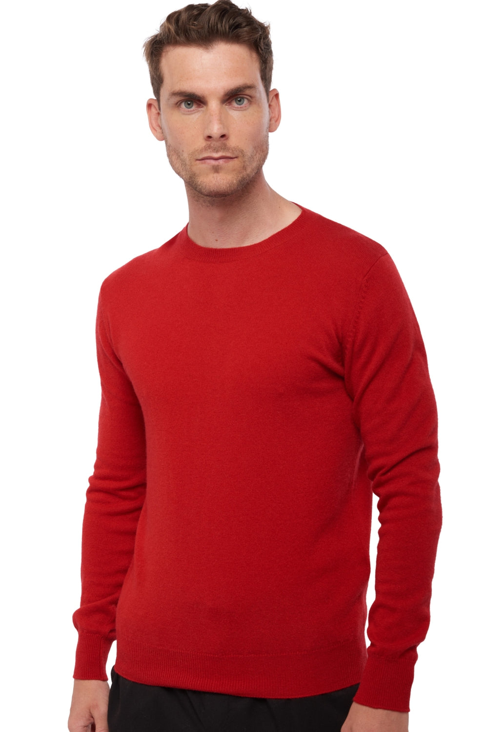 Tao in kasjmier heren - rood - Mahogany
