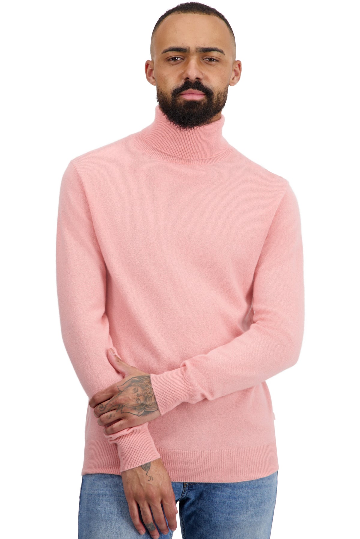 Tarry in kasjmier heren - tea rose - Mahogany
