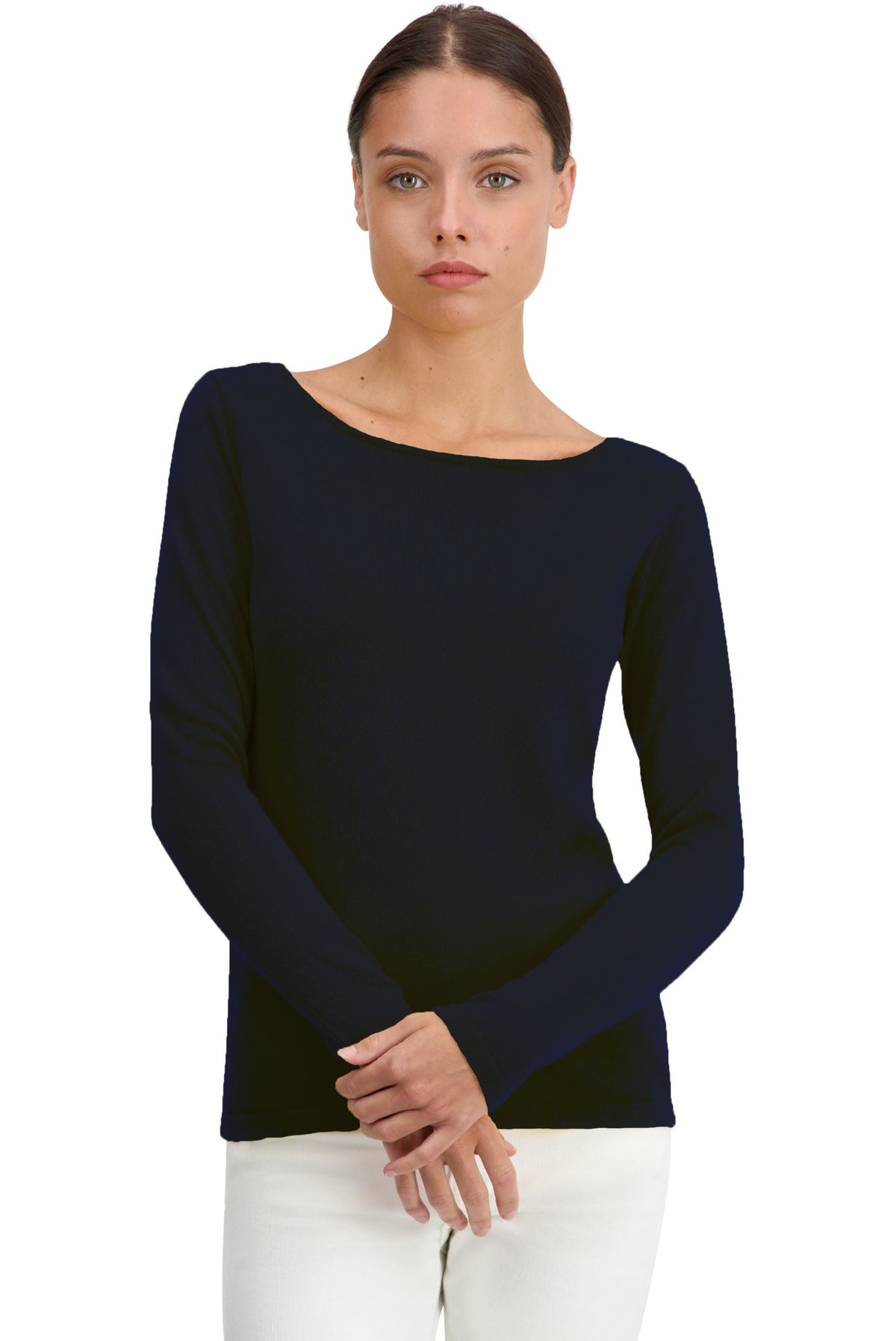 Tennessy kasjmier damestrui - donkerblauw - Mahogany