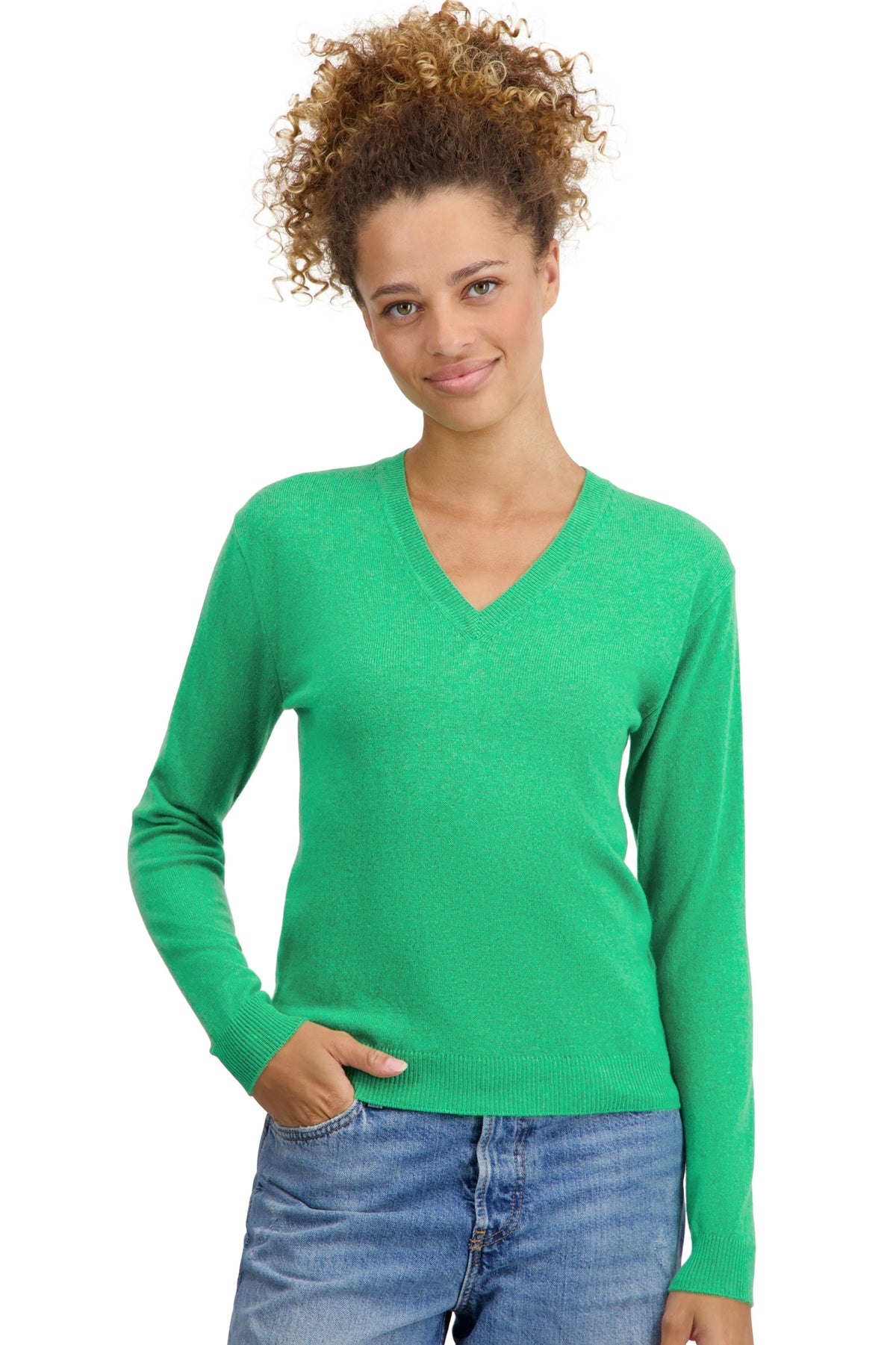 Tessa in kasjmier dames - midori - Mahogany