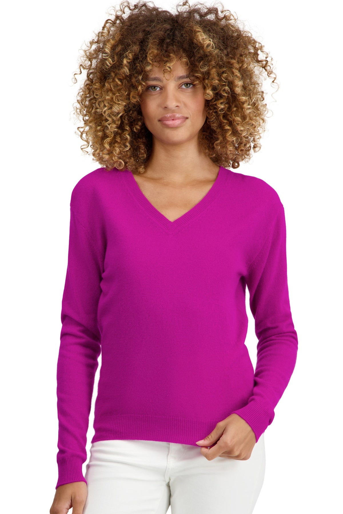Tessa in kasjmier dames - radiance - Mahogany