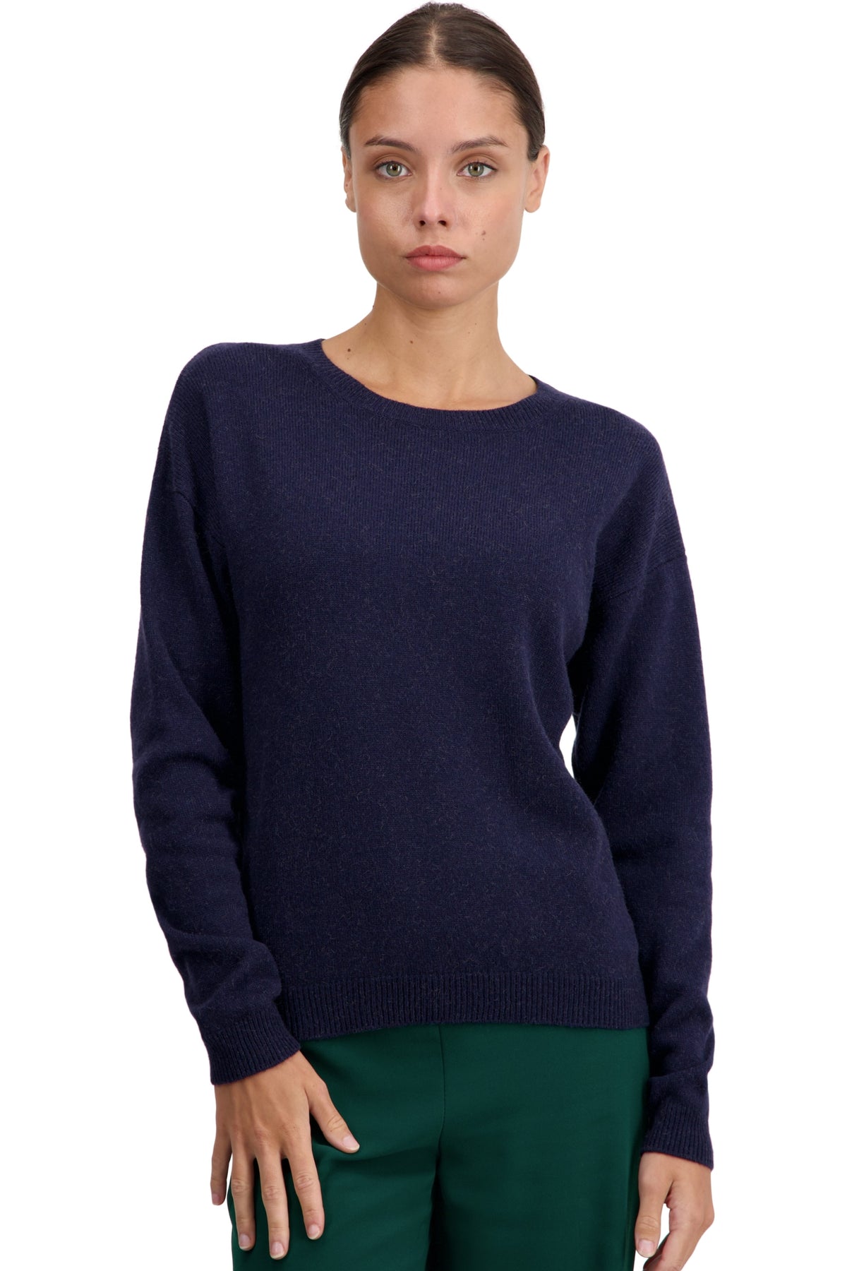 Thelma in kameel damesmodel - marineblauw - Mahogany