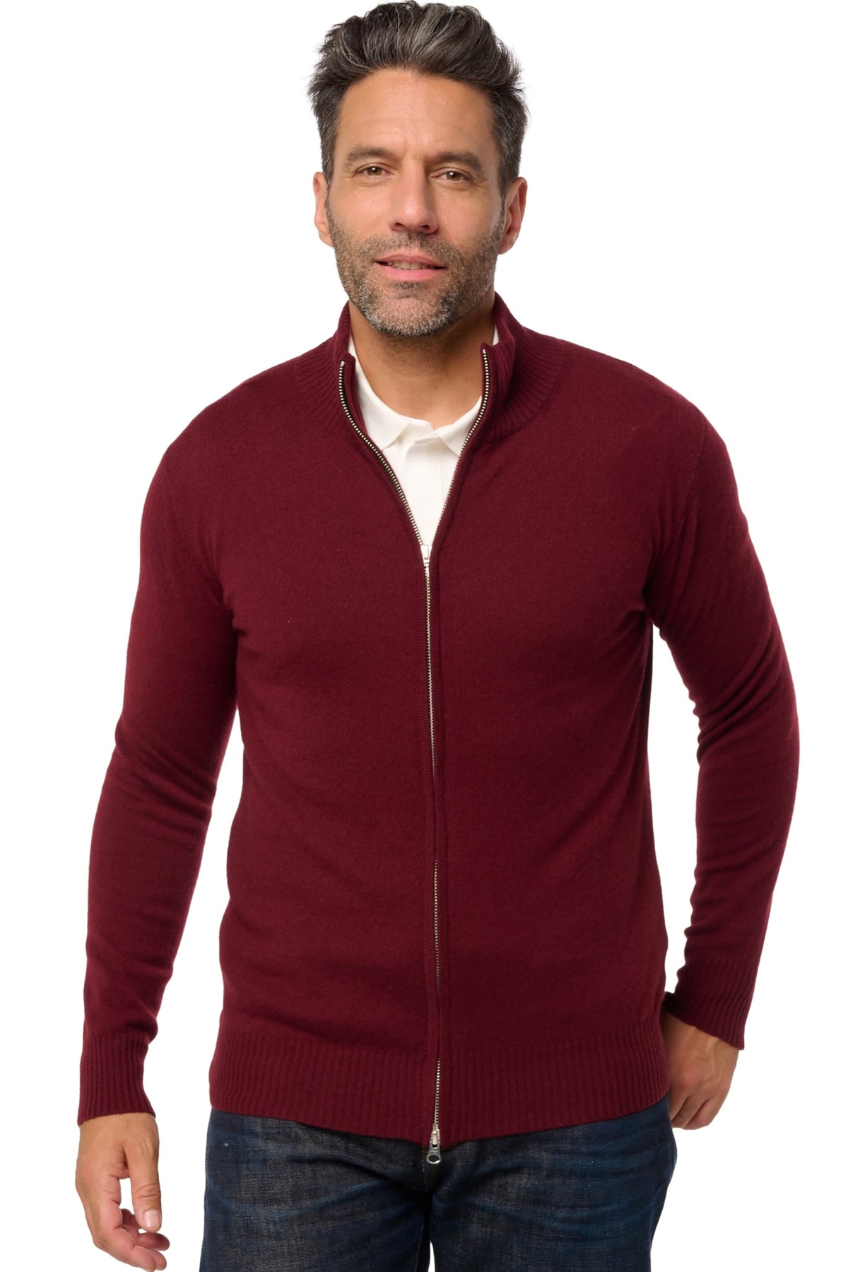 Thobias in kasjmier voor heren - deep violet - Mahogany