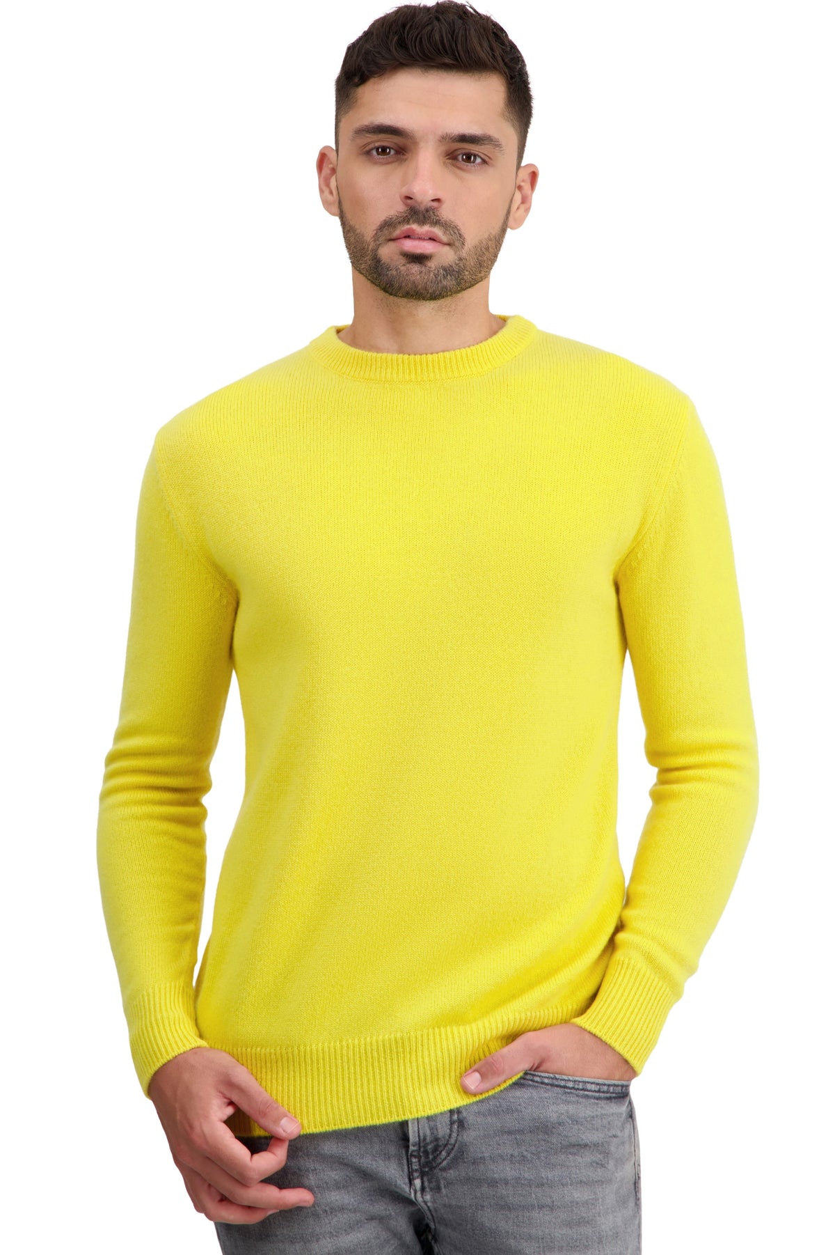 Touraine in kasjmier heren - daffodil - Mahogany