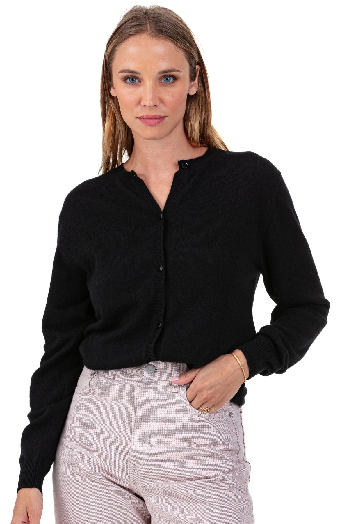 Tyra in kasjmier dames - zwart - Mahogany