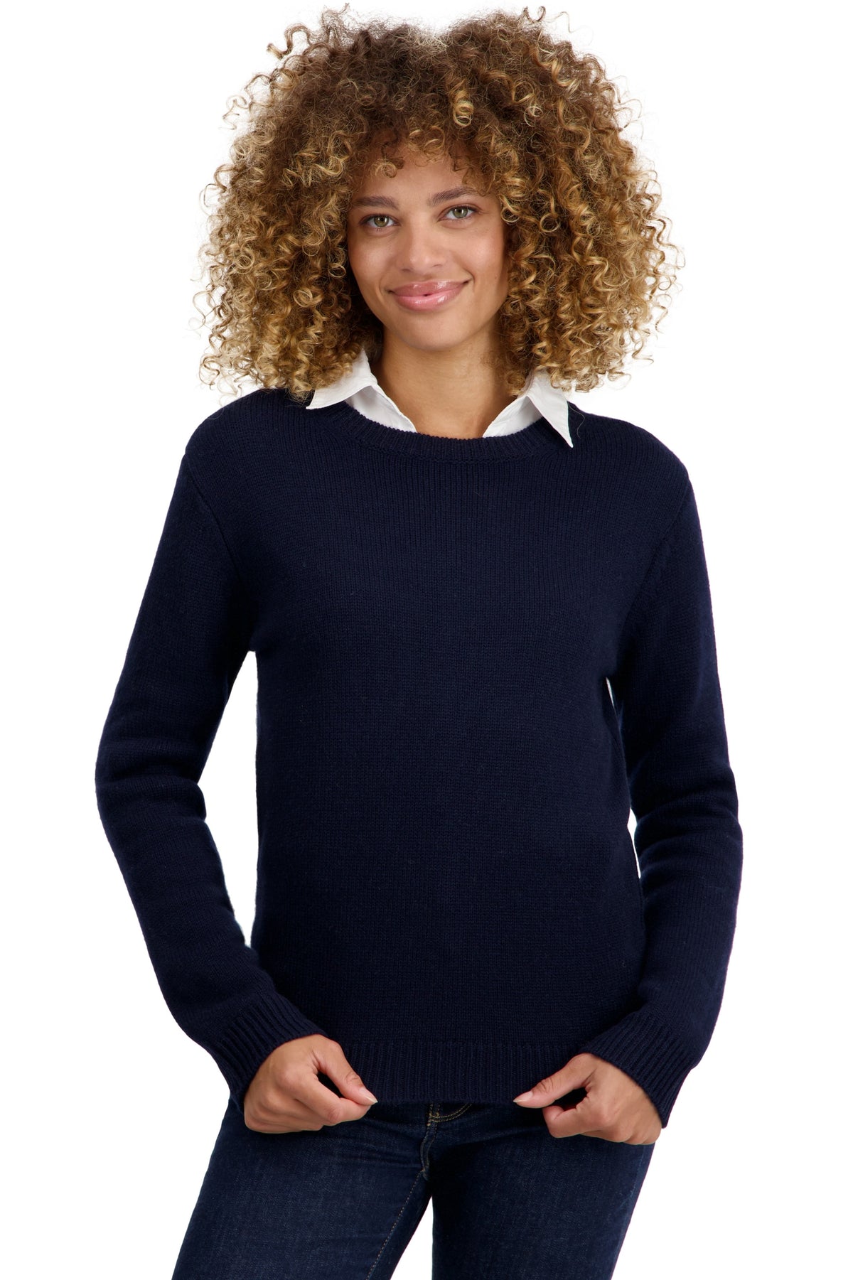 Tyrol in kasjmier dames - donker marine - Mahogany