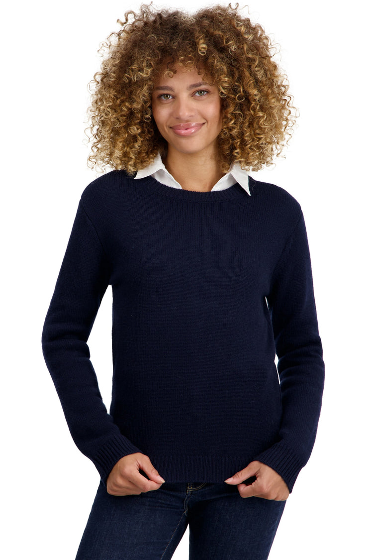 Tyrol in kasjmier dames - donker marine - Mahogany
