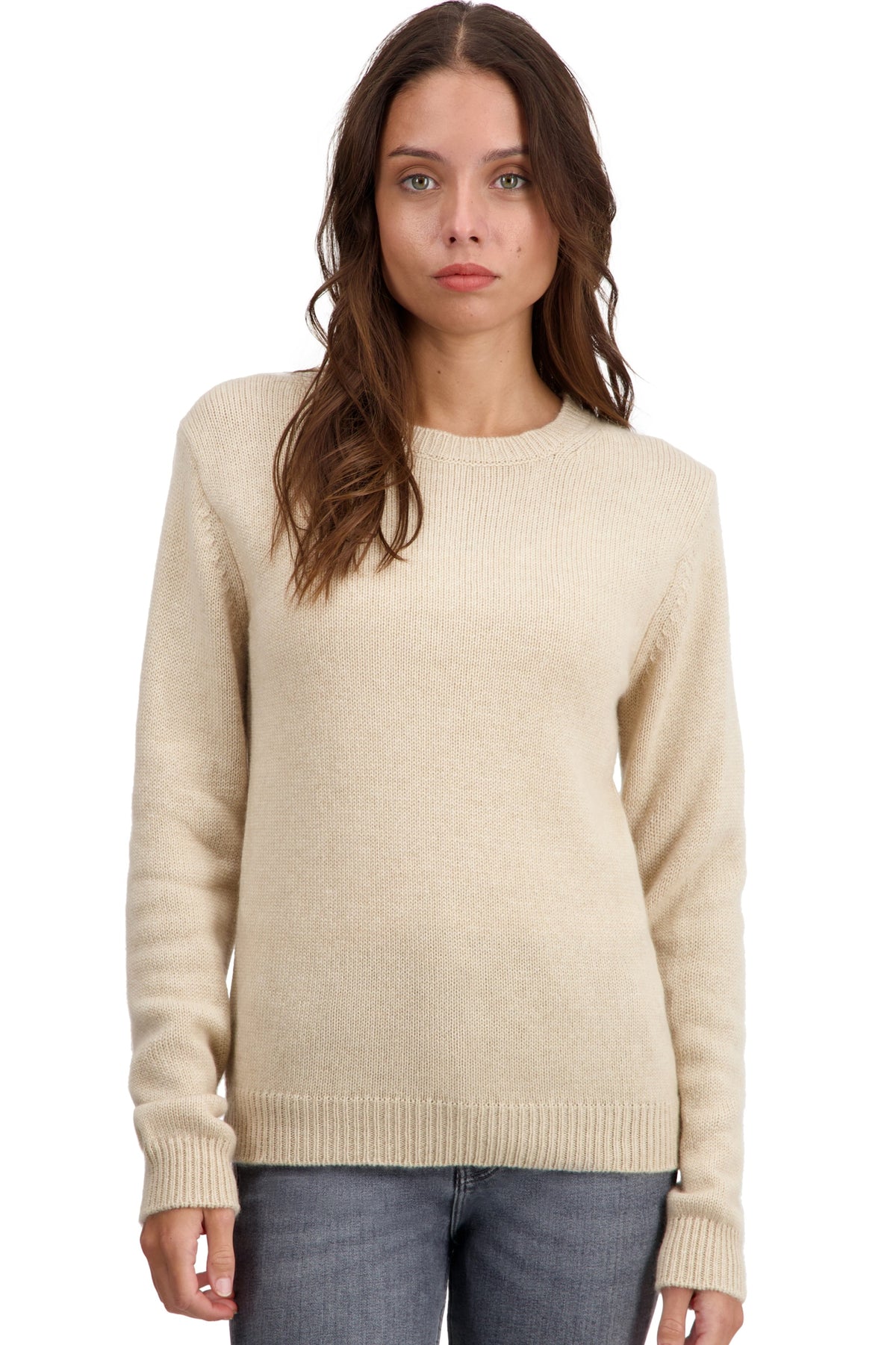 Tyrol in kasjmier dames - natural beige - Mahogany