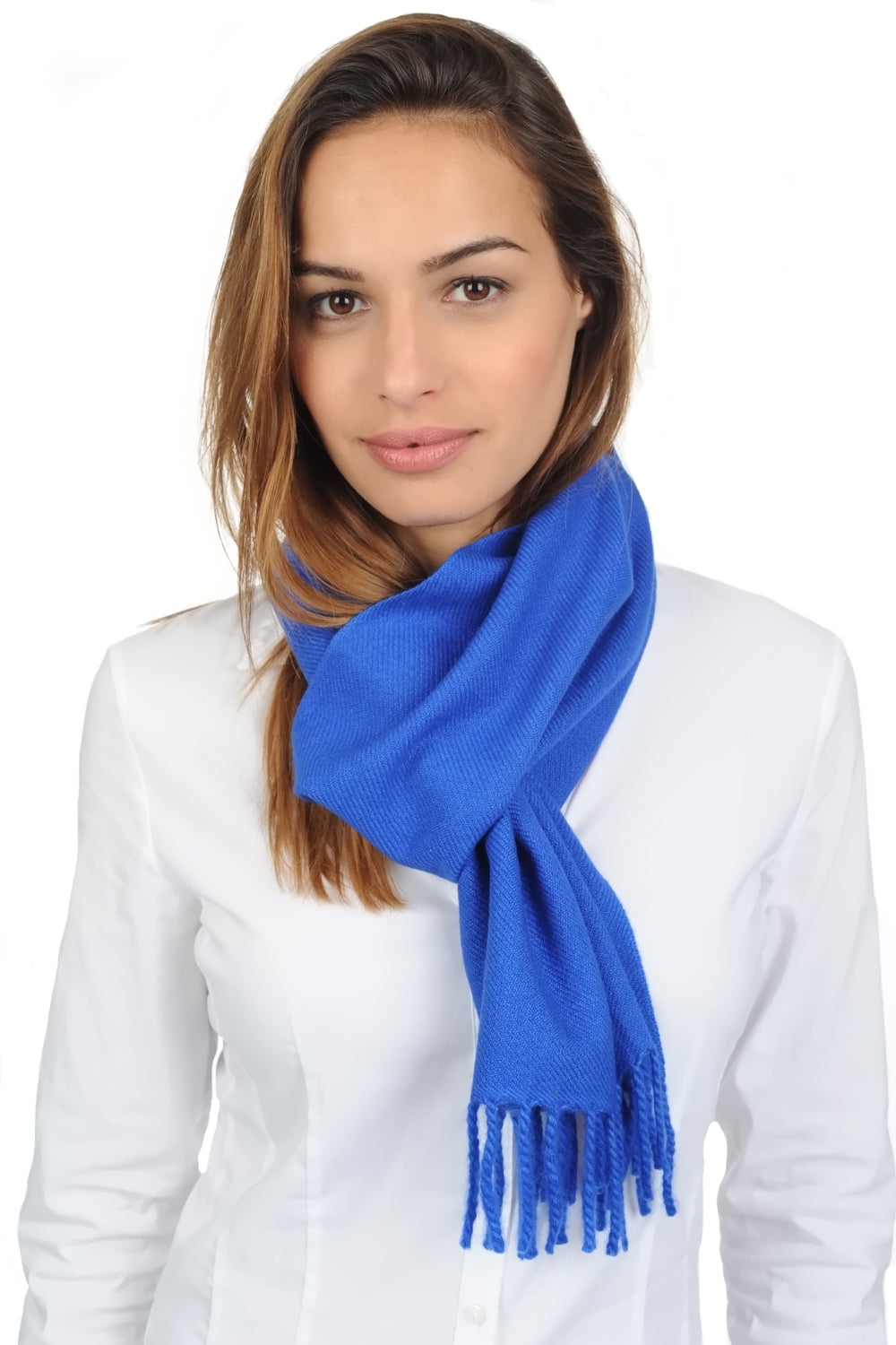 Zak170 in gemengde kasjmier - lapislazuli blauw - Mahogany