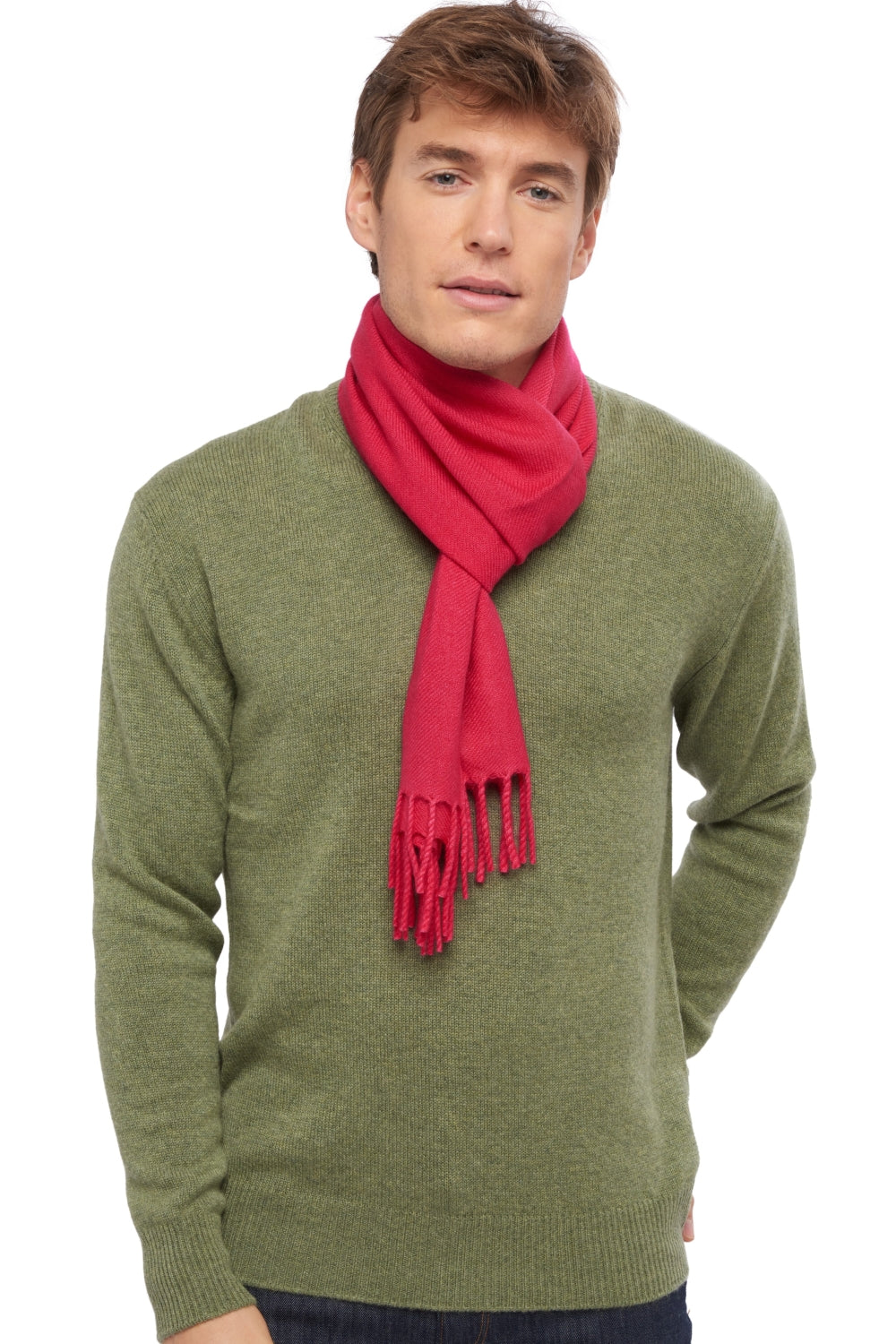 Zak170 in gemengde kasjmier - roze passie - Mahogany