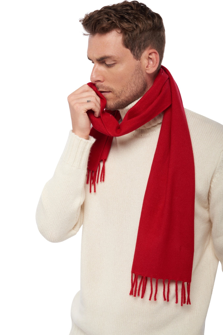 Zak170 in gemengde kasjmier - diep rood - Mahogany