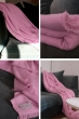 Kasjmier accessoires nieuw toodoo plain l 220 x 220 baby roze 220x220cm