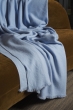 Kasjmier accessoires plaids toodoo plain s 140 x 200 hemels blauw 140 x 200 cm